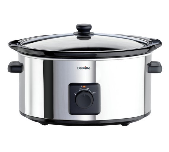 Breville 5.5L Slow Cooker Stainless Steel (4232764) Argos Price