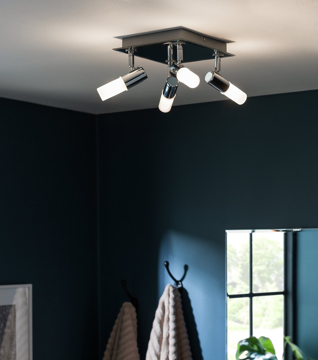 Argos Home Milano 4 Light Square Bathroom Spotlight Reviews Updated