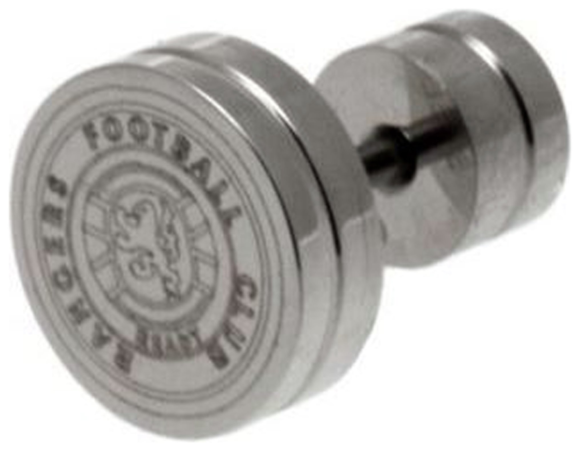 Stainless Steel Rangers Crest Stud Earring. Reviews