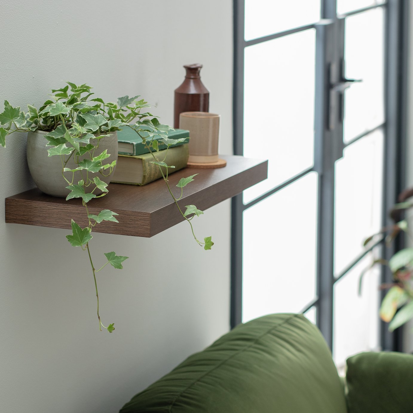 Habitat Jak 60cm Floating Shelf Walnut (4355610) Argos Price