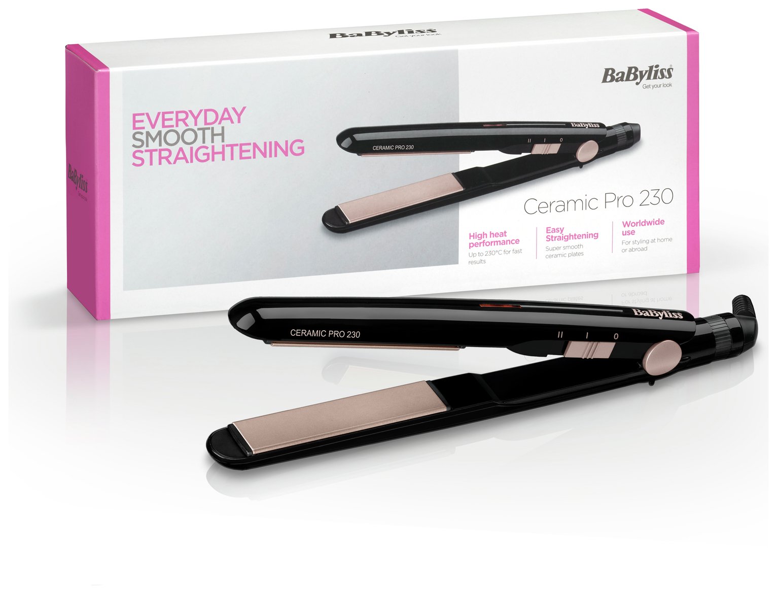 Buy BaByliss 2069U Ceramic Pro 230 Hair Straightener at Argos.co.uk Your Online Shop for Hair
