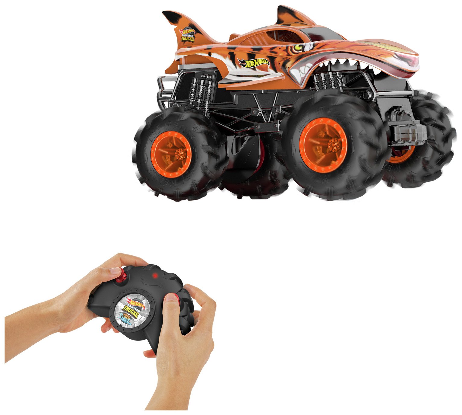 Hot Wheels Monster Trucks Tiger Shark RemoteControl Truck (4461559