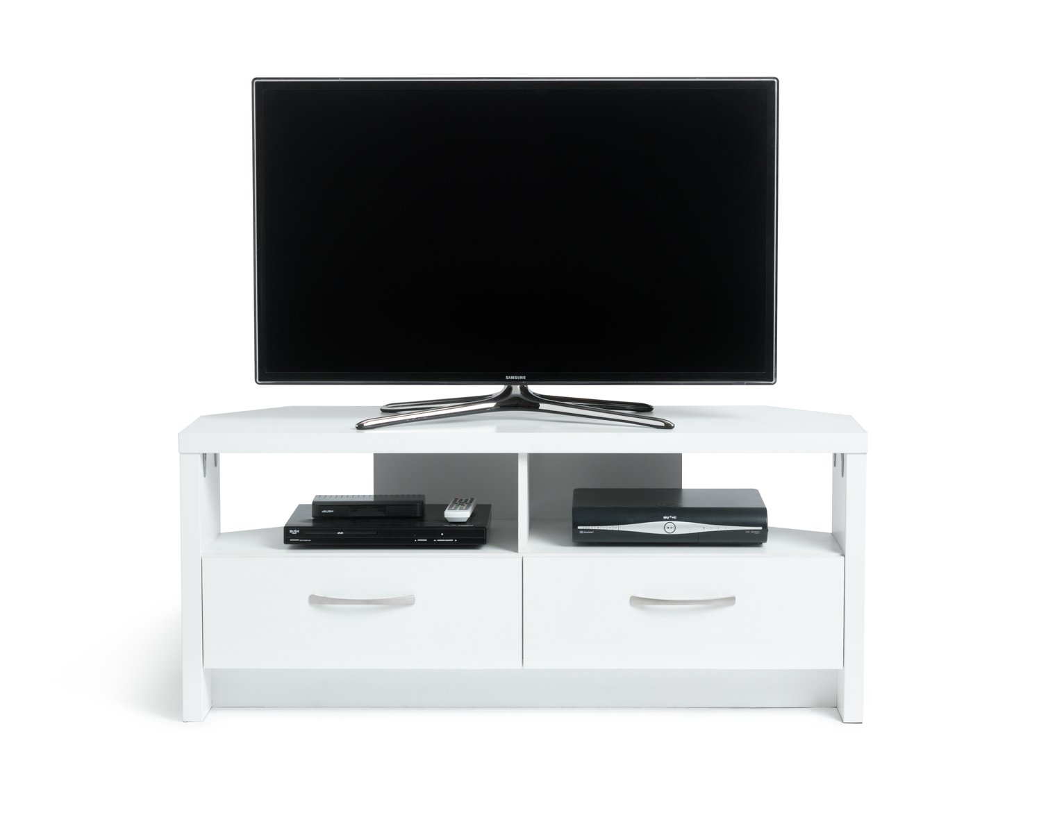 Buy Collection Venice 2 Drawer Large Corner TV Unit White at Argos.co.uk Your Online Shop
