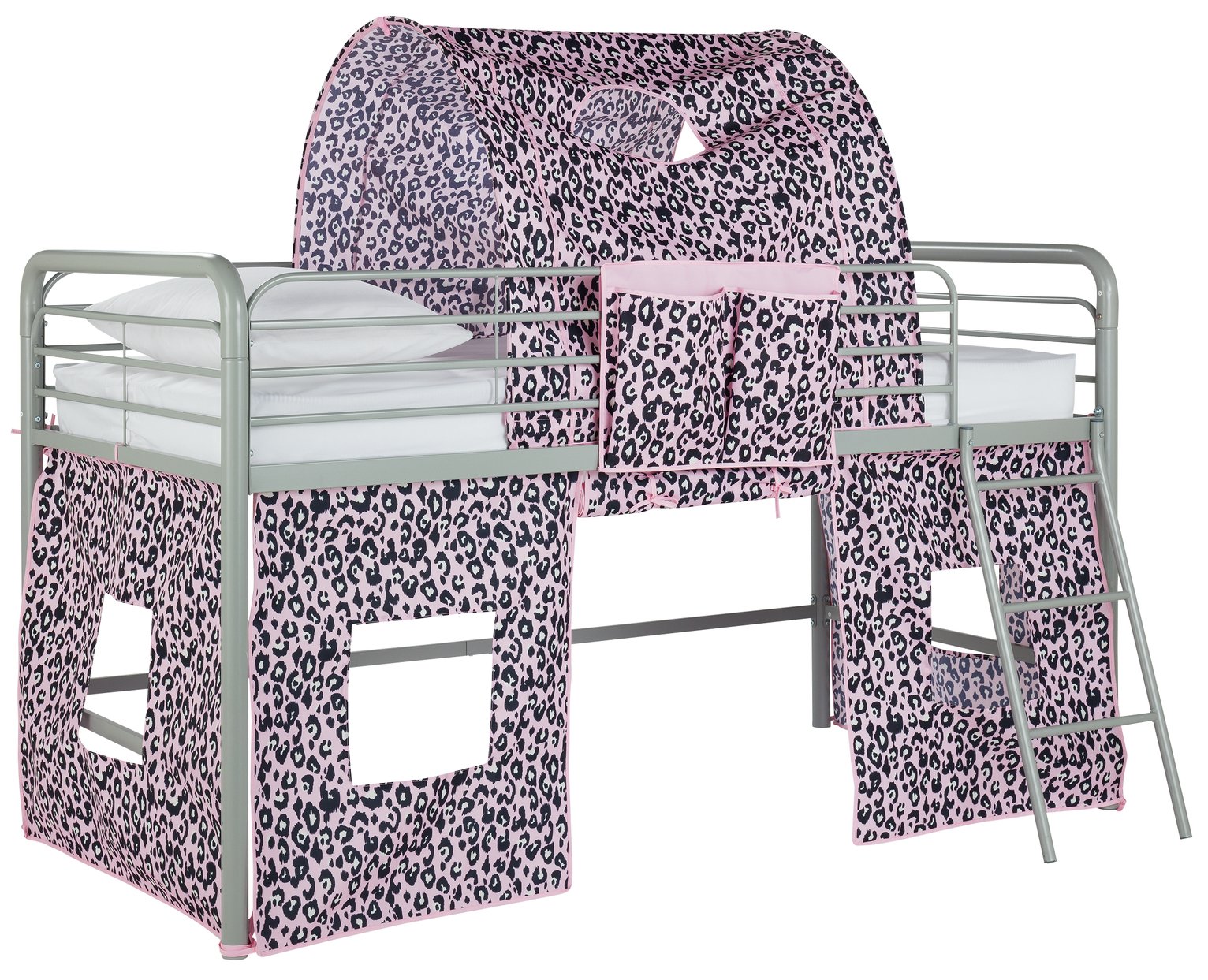 Argos Home Pink Leopard Tunnel & Tent for Kids Mid Sleeper Reviews