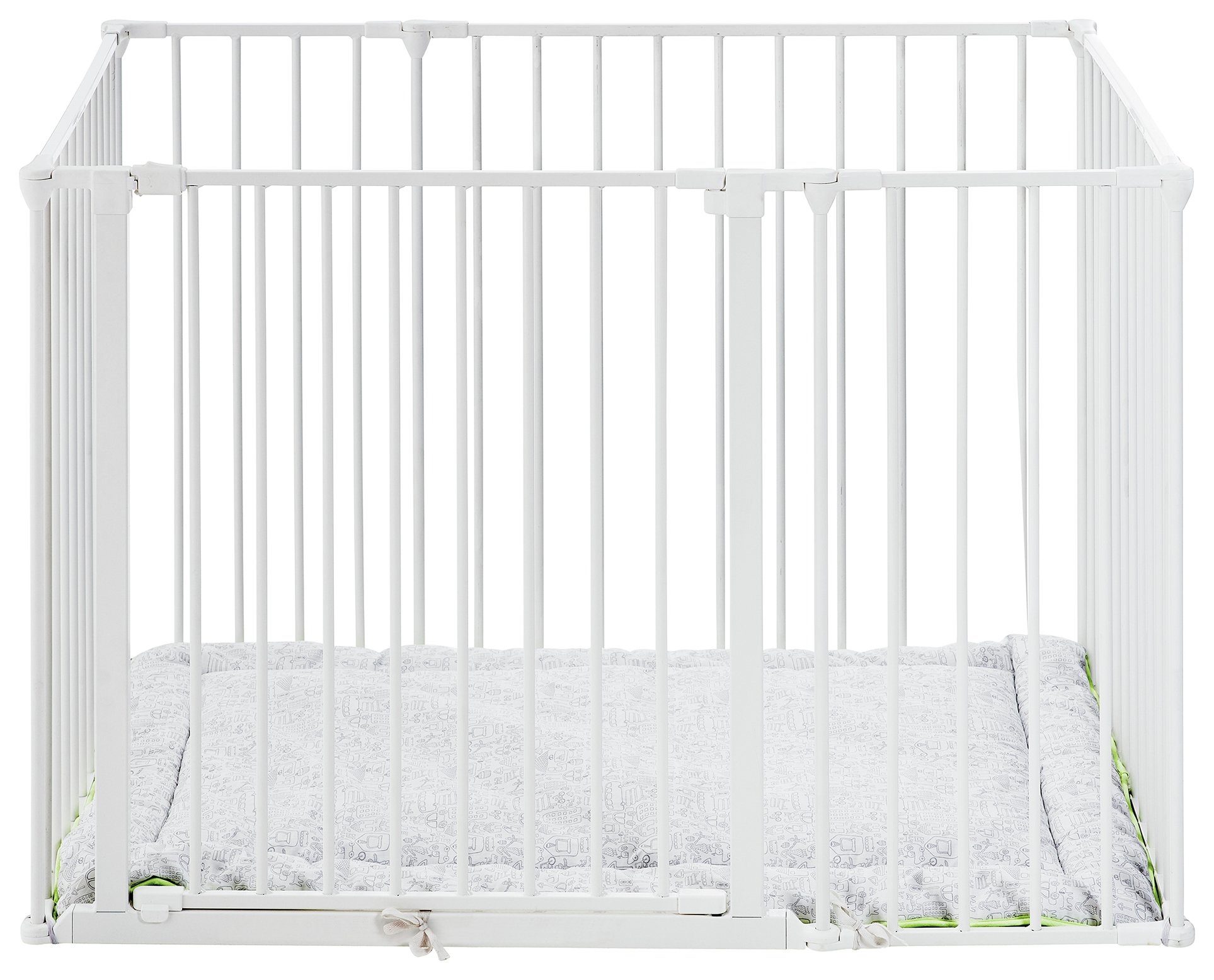 BabyDan Square Metal Playpen White (4532859) Argos Price Tracker