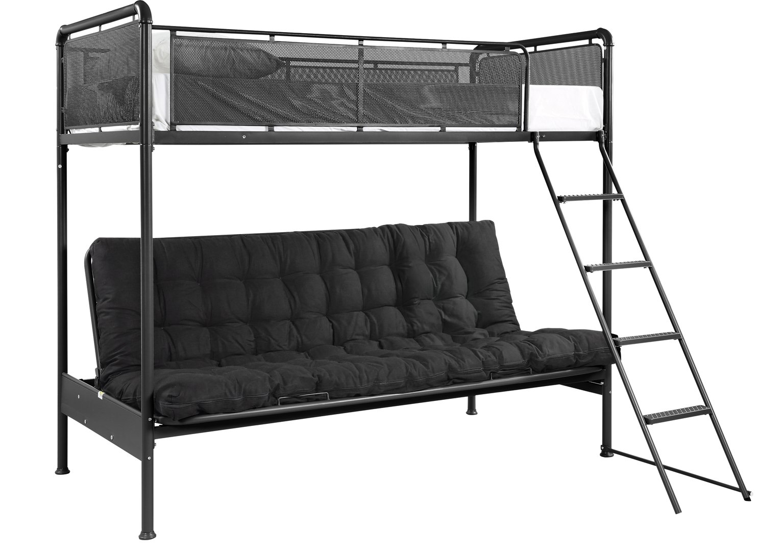 Argos Home Maddox Black Futon Metal Bunk Bed Reviews Updated August 2024