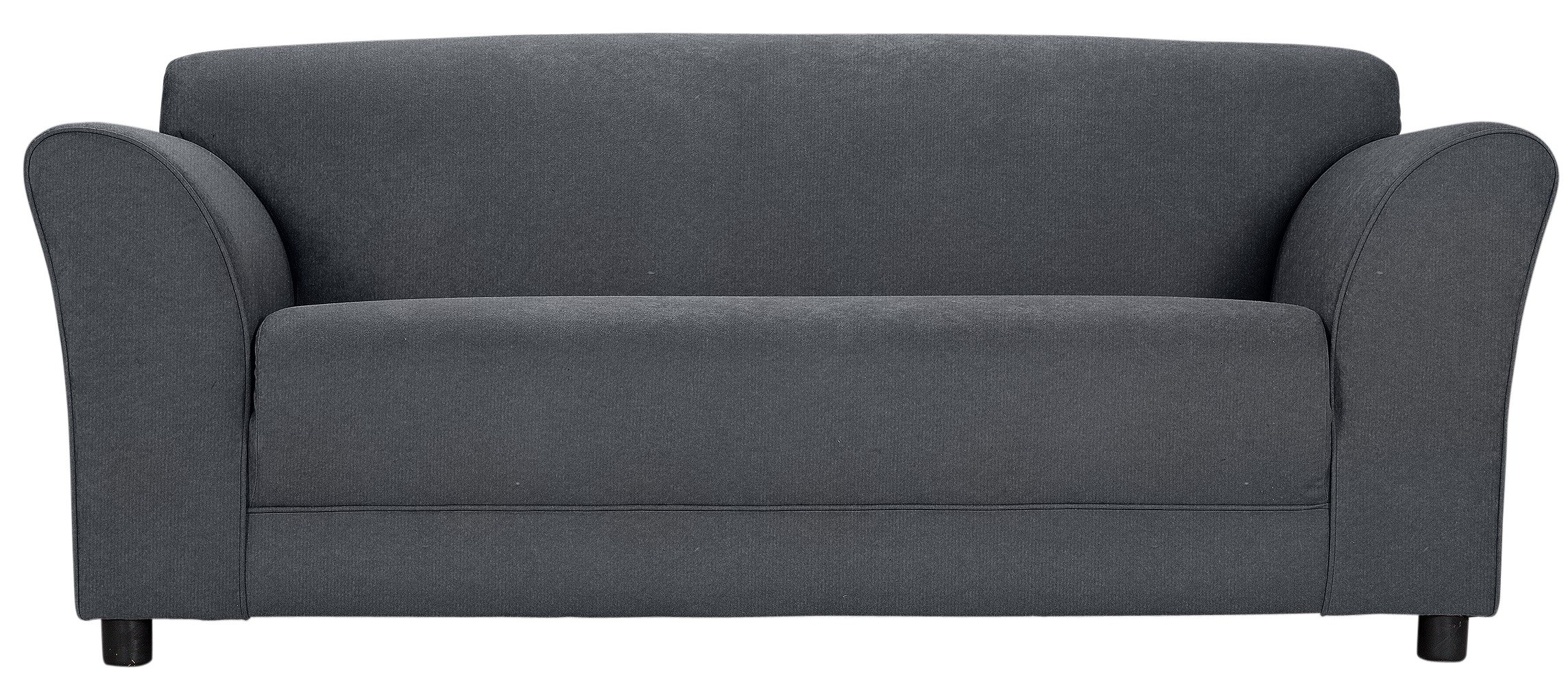 Argos Home Jenna Compact 3 Seater Fabric Sofa Charcoal (4616146