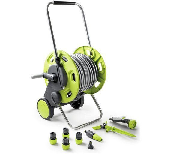 GF Hose Cart with Accessories 50m (4645313) Argos Price Tracker