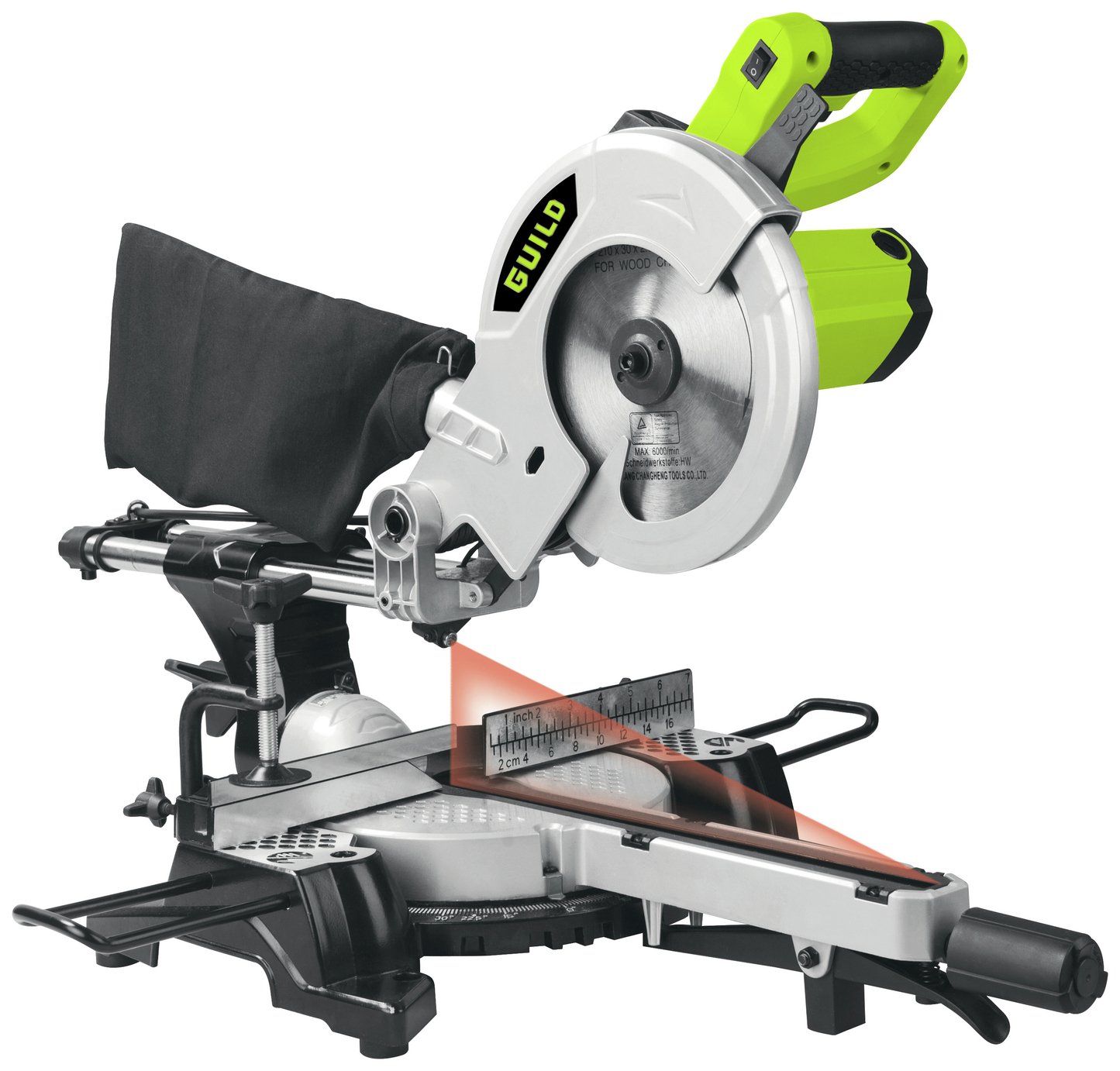 Guild 210nm Sliding Mitre Saw with Laser Reviews