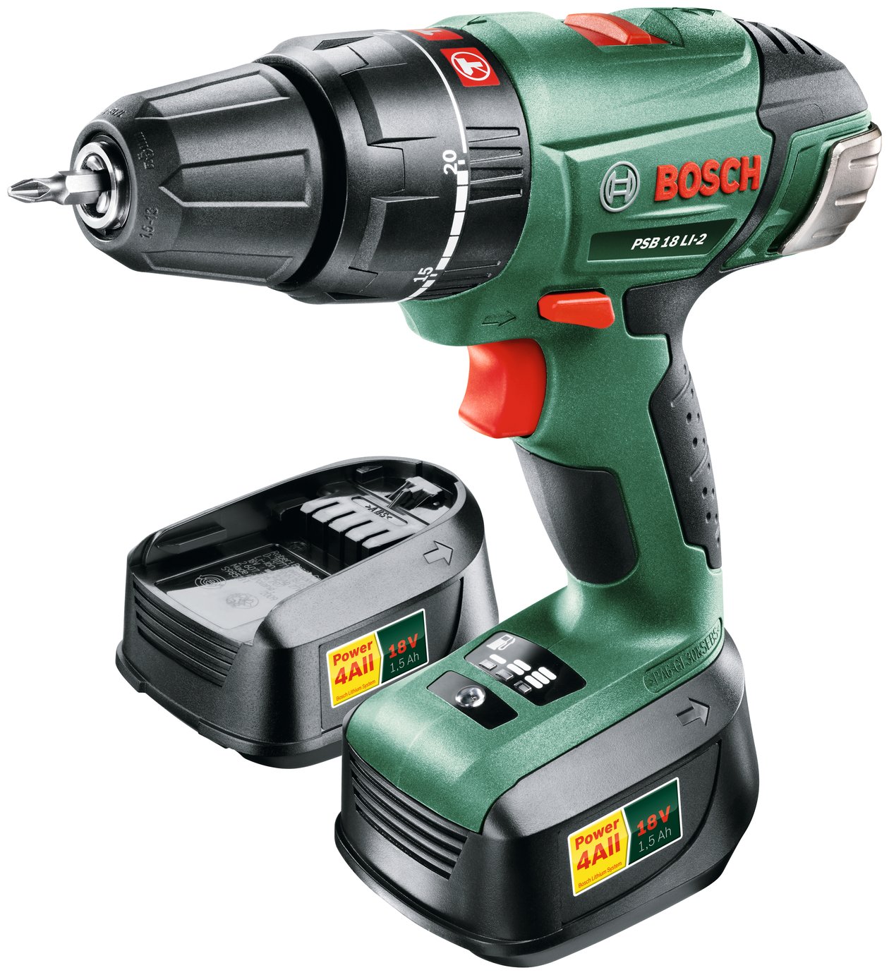 Bosch PSB 18 2AH Hammer Drill with 2 Batteries Reviews