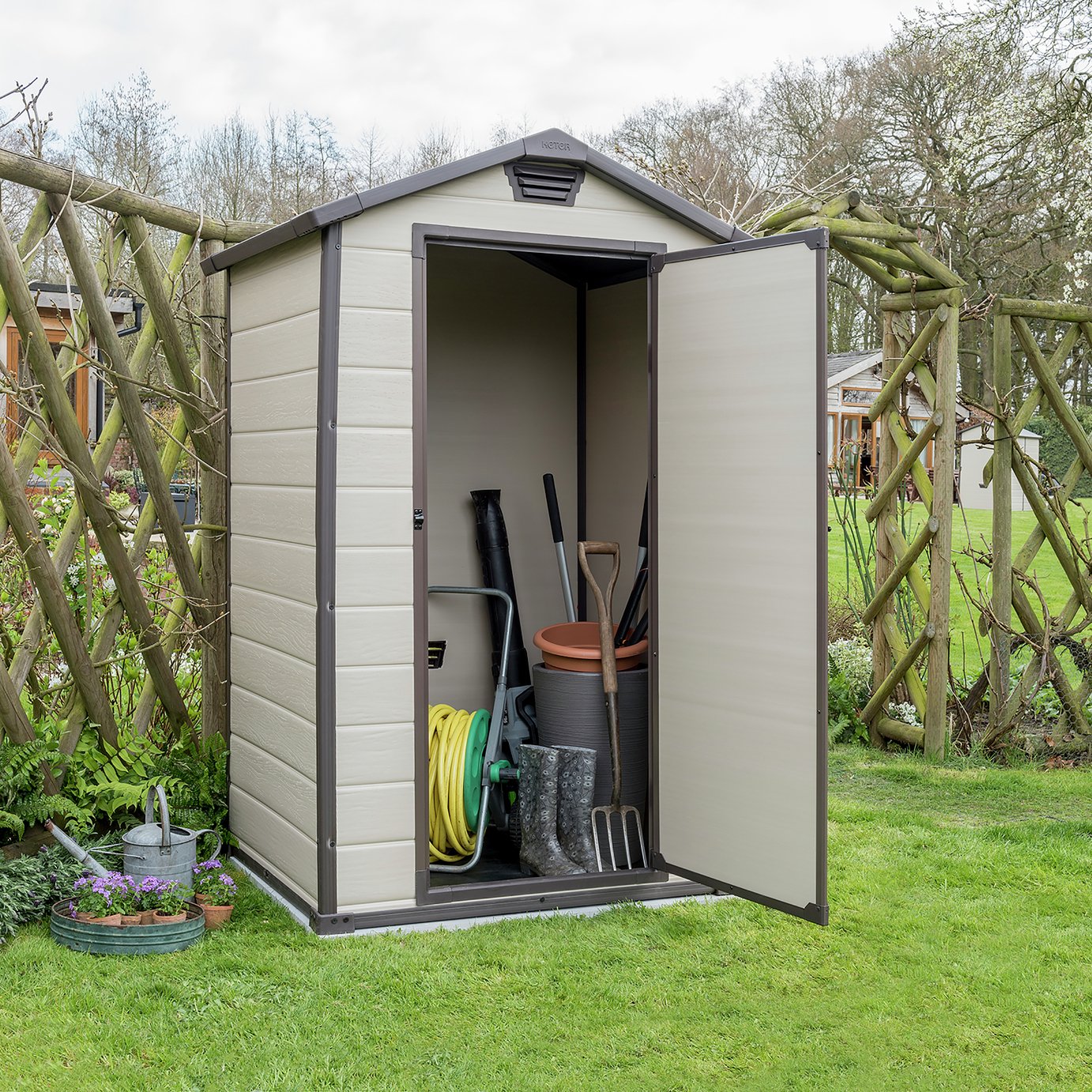 Keter Manor Apex Garden Storage Shed 4 x 3ft Reviews Updated May 2023