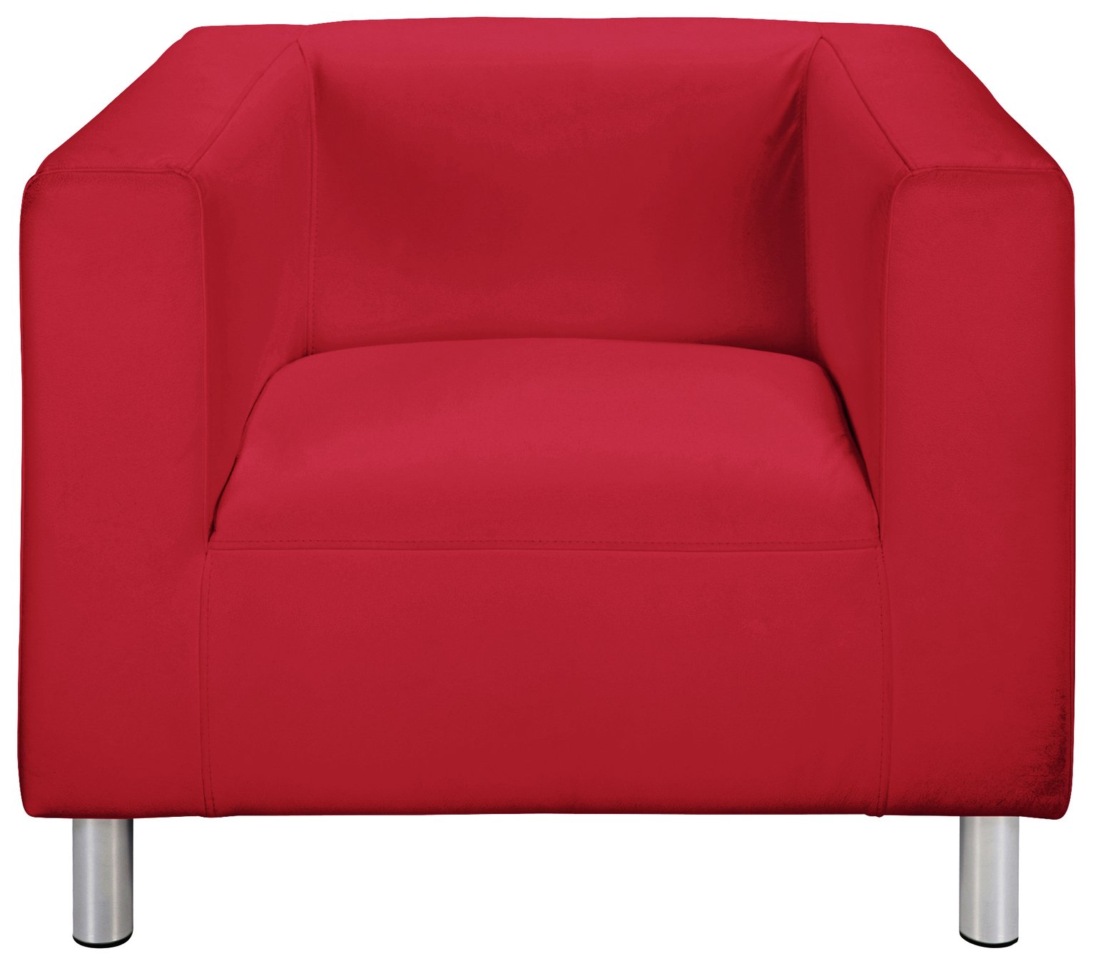 Argos Home Moda Faux Leather Armchair Red (4879268) Argos Price