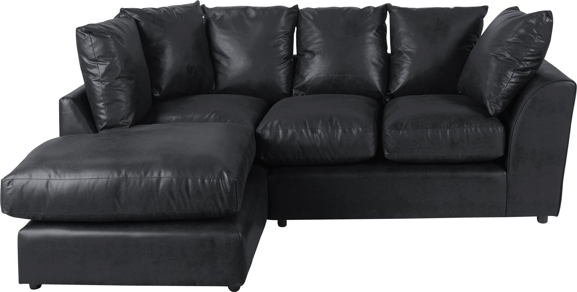 Argos Home New Alfie Leather Effect Left Hand Corner Sofa Reviews