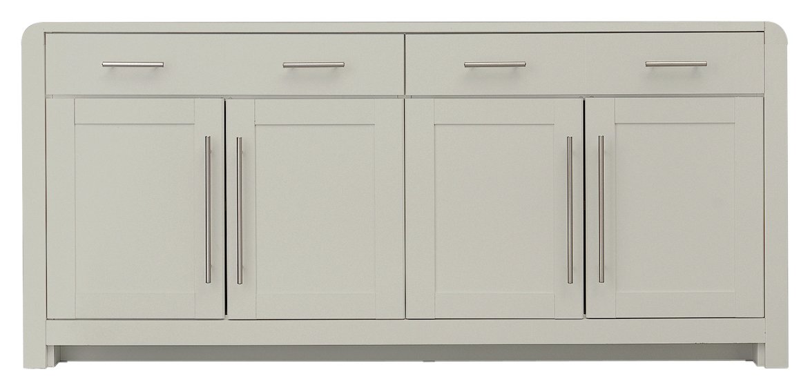 Argos Home Elford 4 Door 2 Drawer Sideboard Grey (5222955) Argos Price Tracker