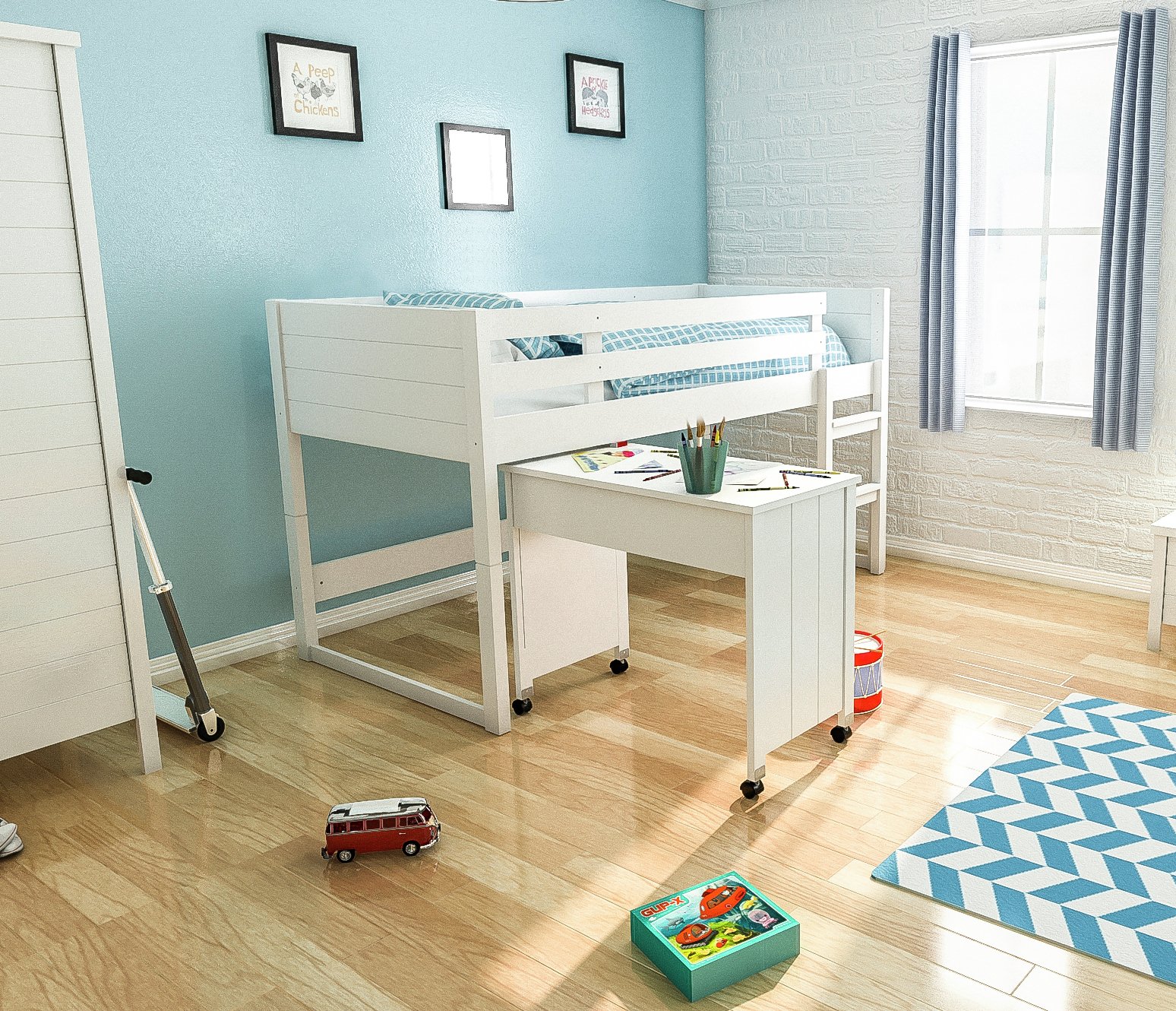 Jango Mid Sleeper Bed Frame & Desk at Argos Reviews