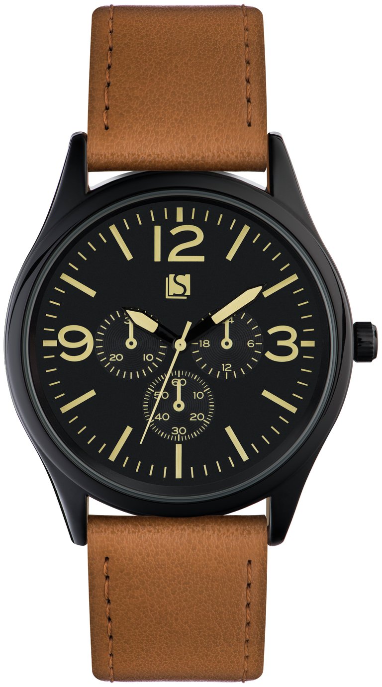 Spirit Men's Tan Strap Multi Dial Watch Reviews