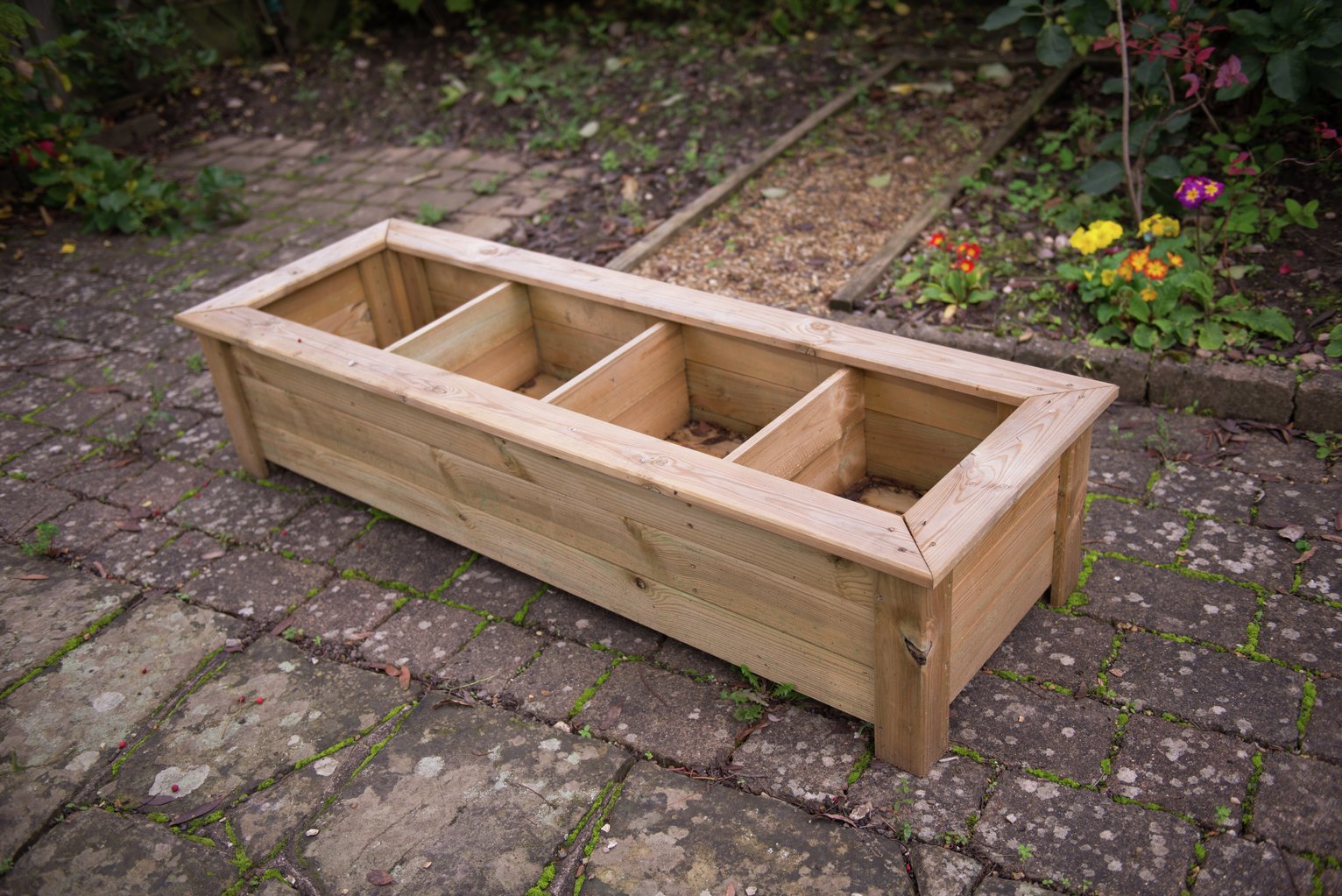 Forest Wooden Bamburgh Raised Table Planter.
