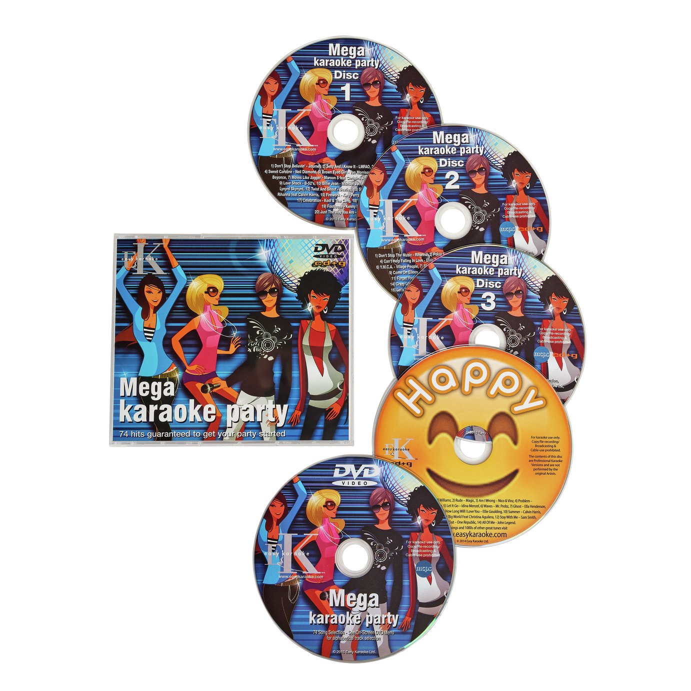 Easy Karaoke Party Hits CD+G and DVD Pack Reviews