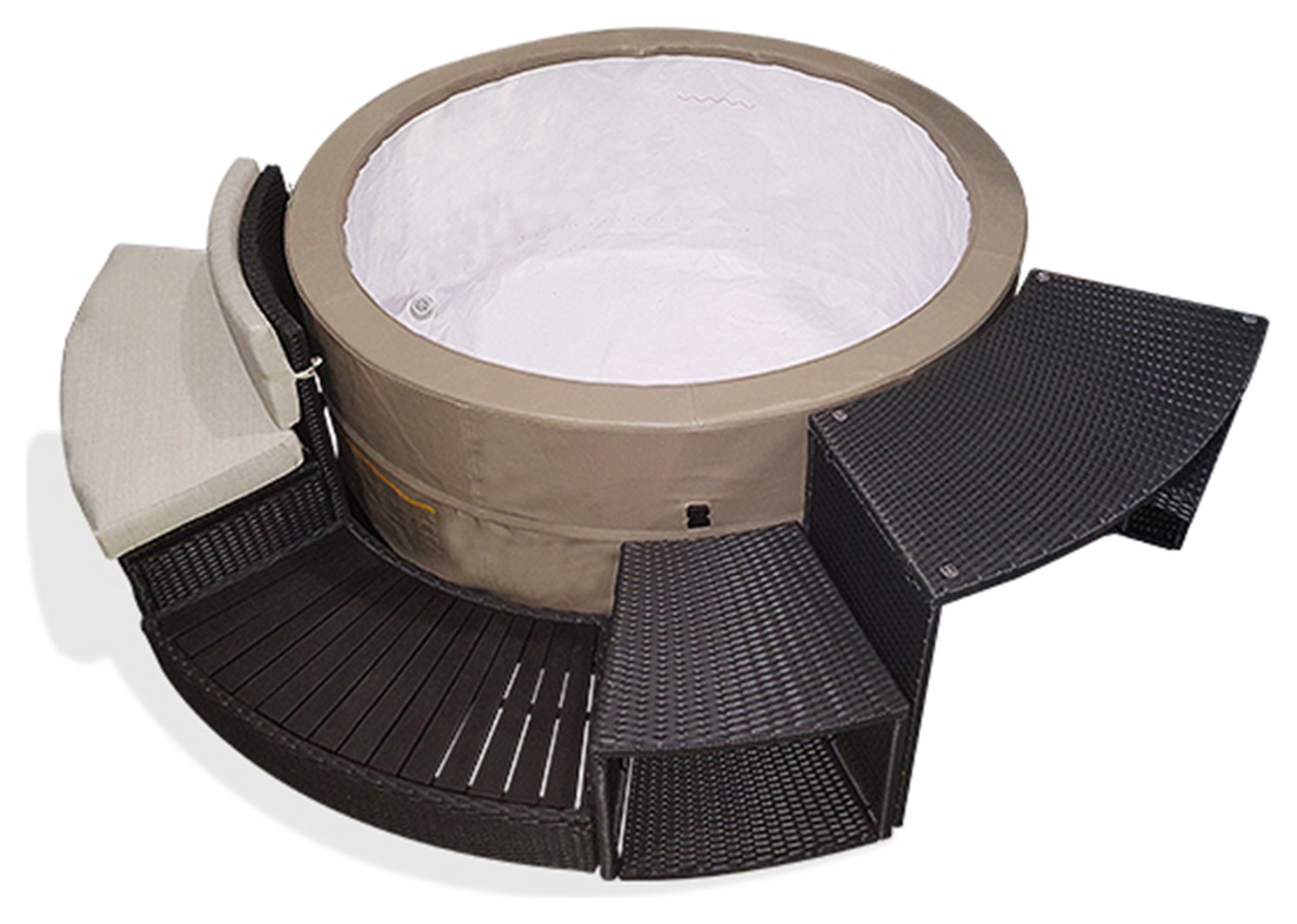 Review of Canadian Spa Rattan Furniture Set For Round Spa.