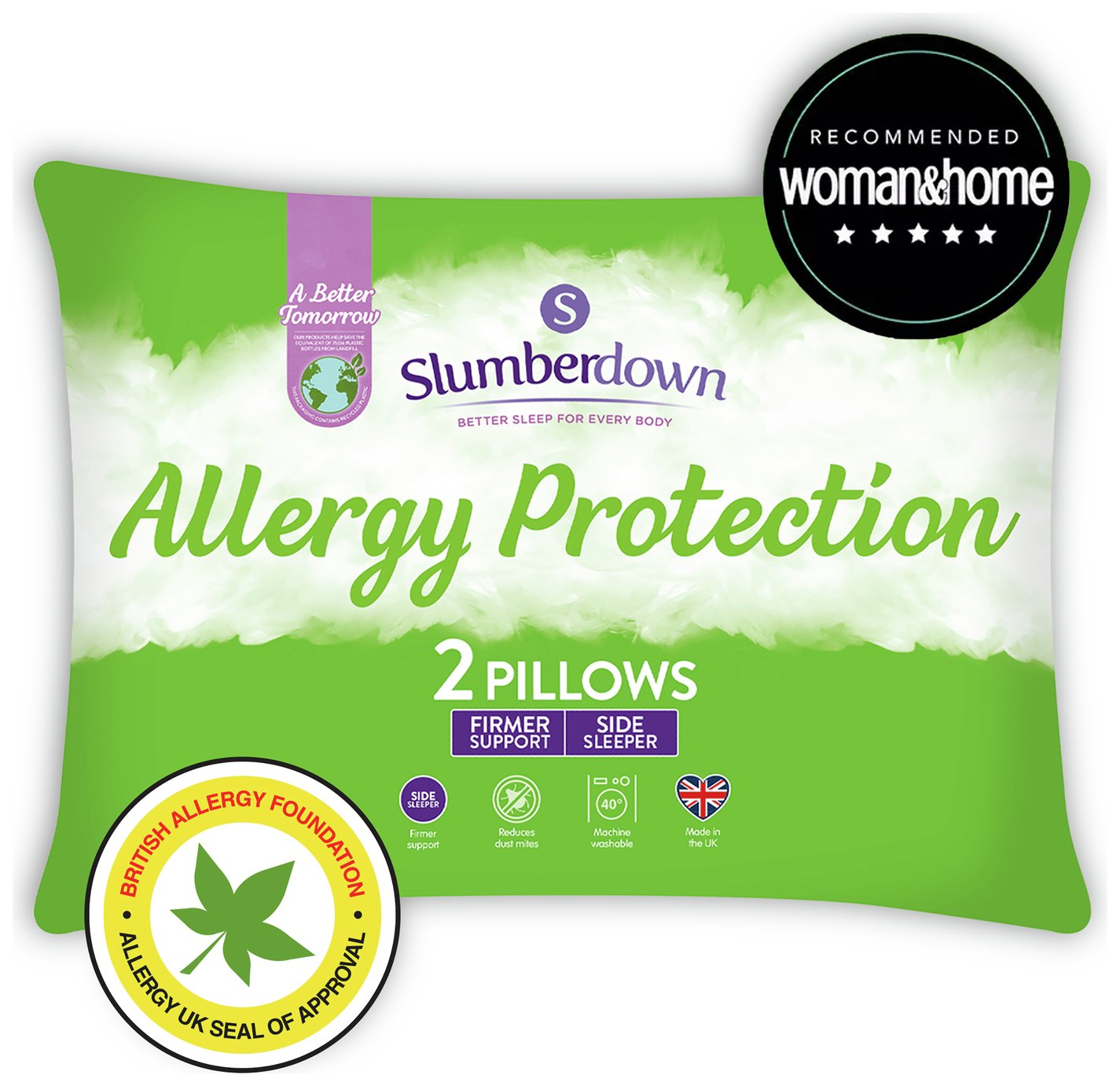 Slumberdown Fresh and Healthy Pair of Pillows Reviews
