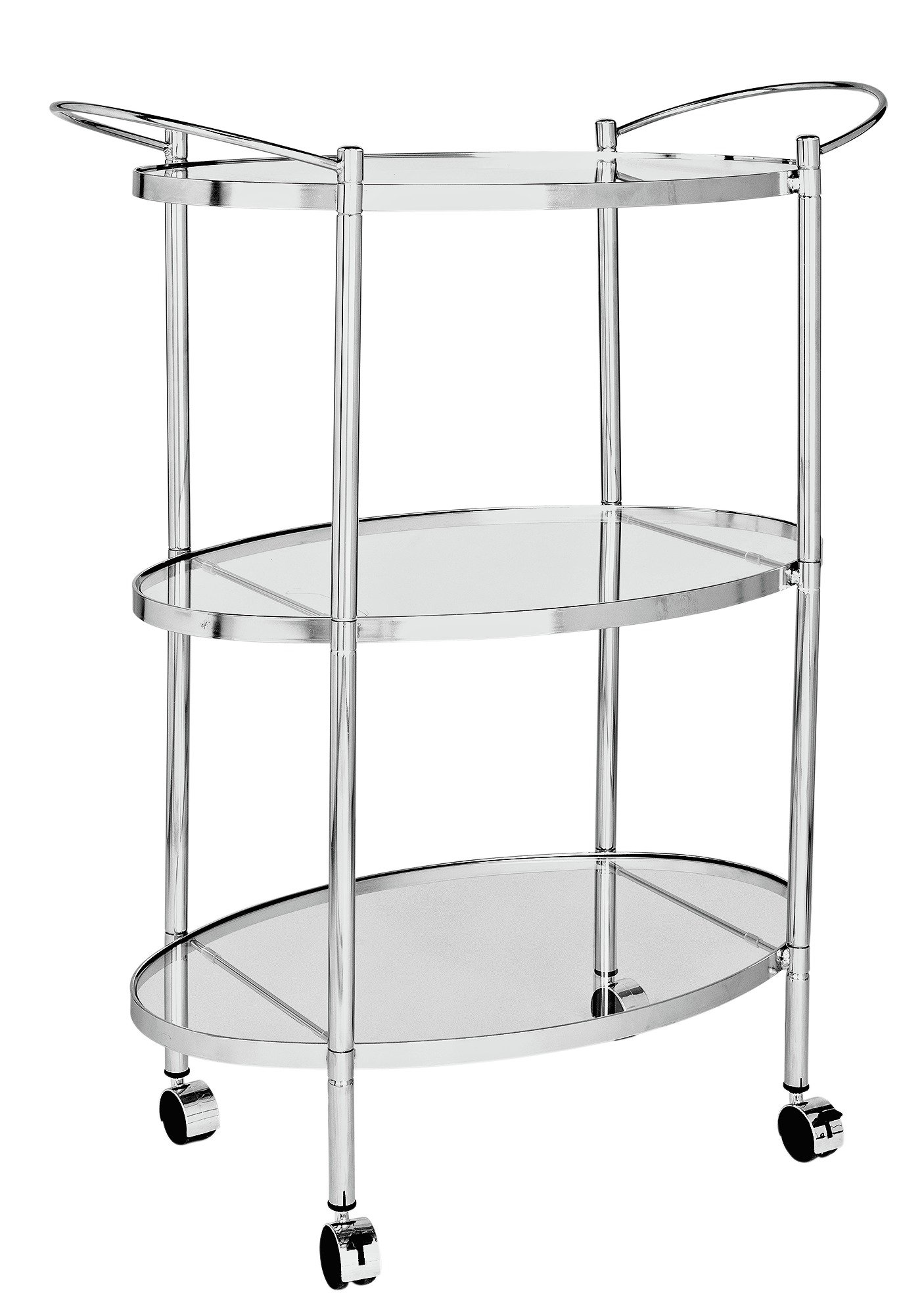 Argos Home 3 Tier Chrome and Glass Drinks Trolley Reviews