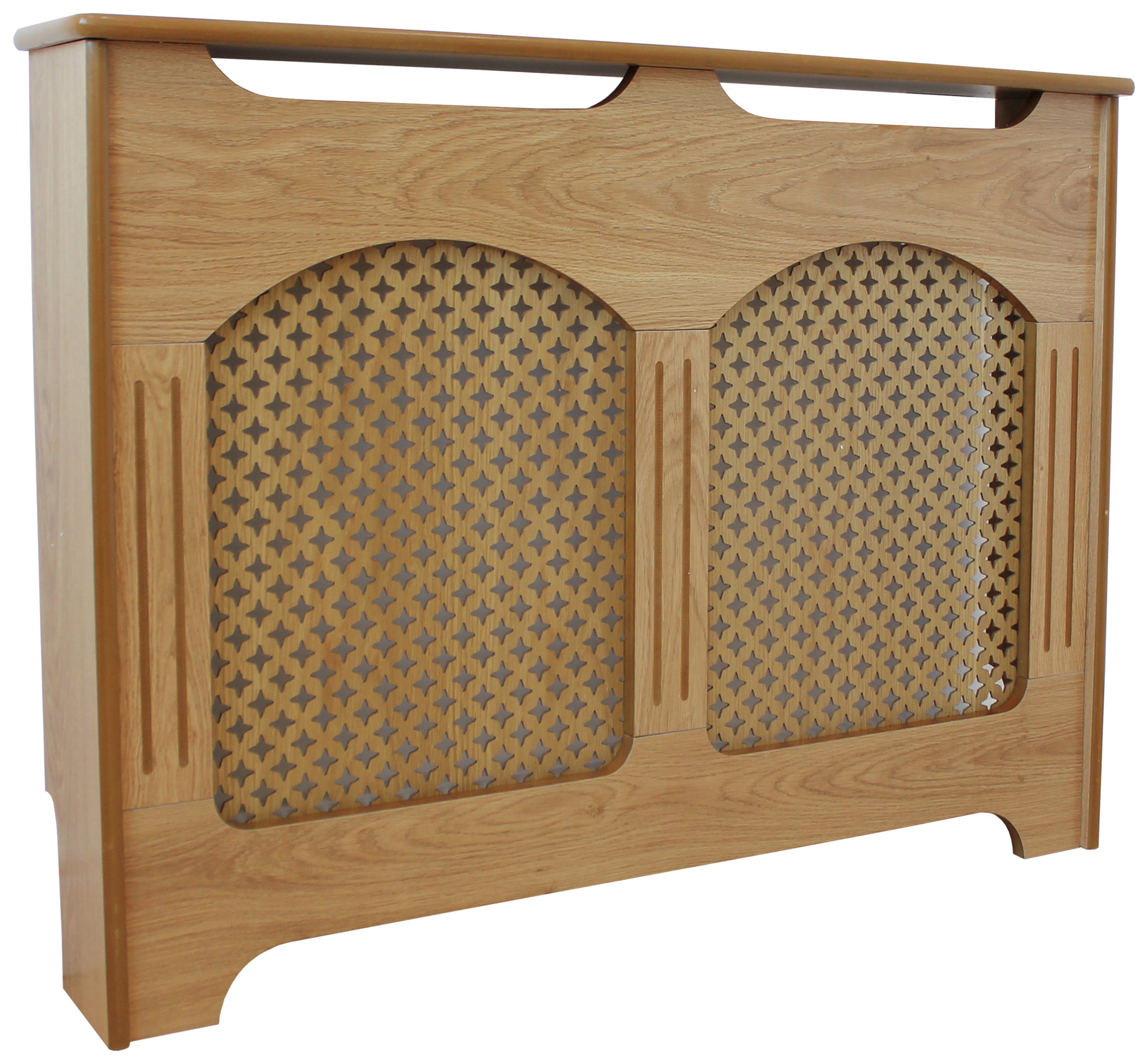 Collection Winterfold Medium Radiator Cover Oak effect. Review