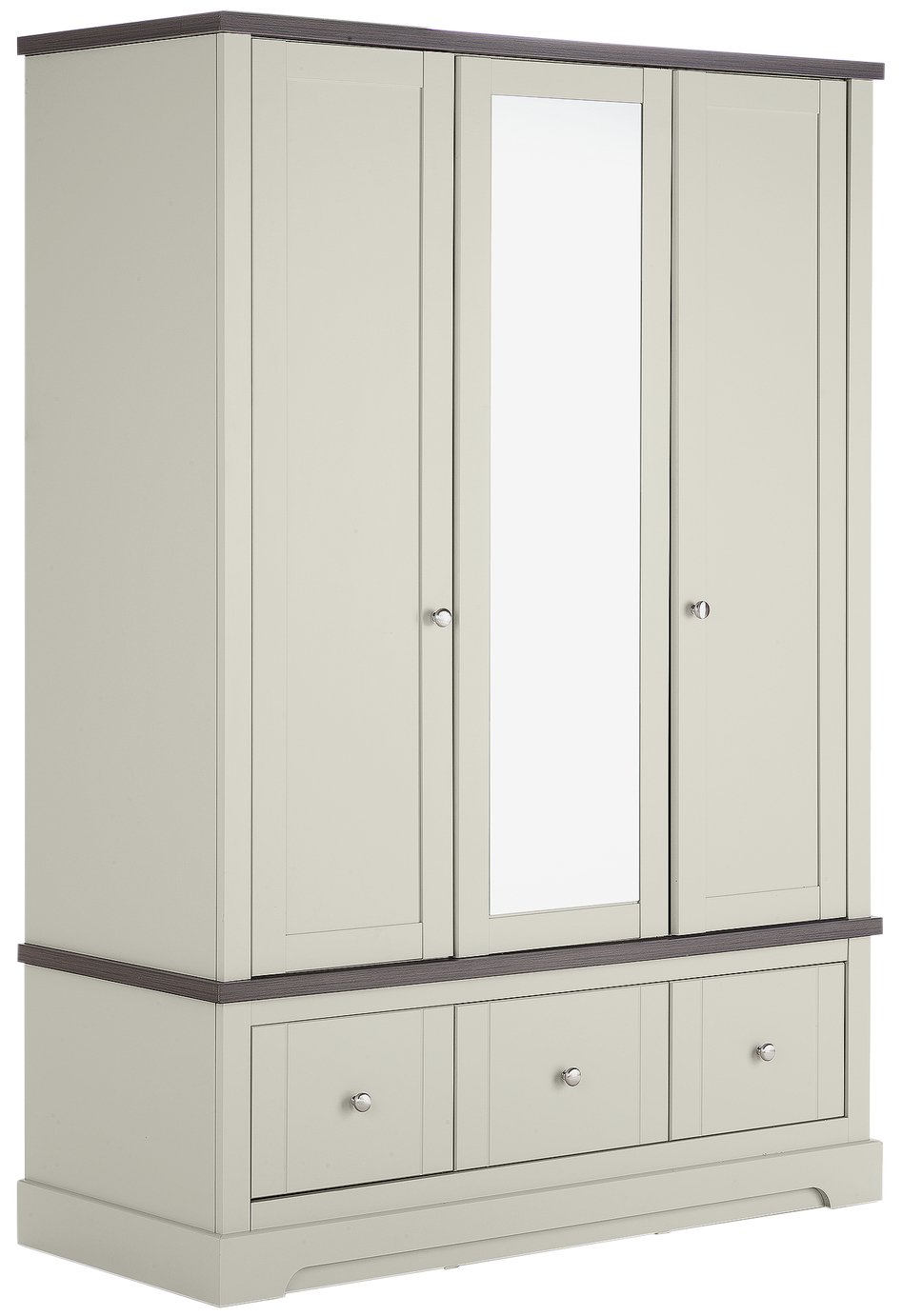 Argos Home Westbury 3 Door 3 Drw Mirrored Wardrobe Reviews