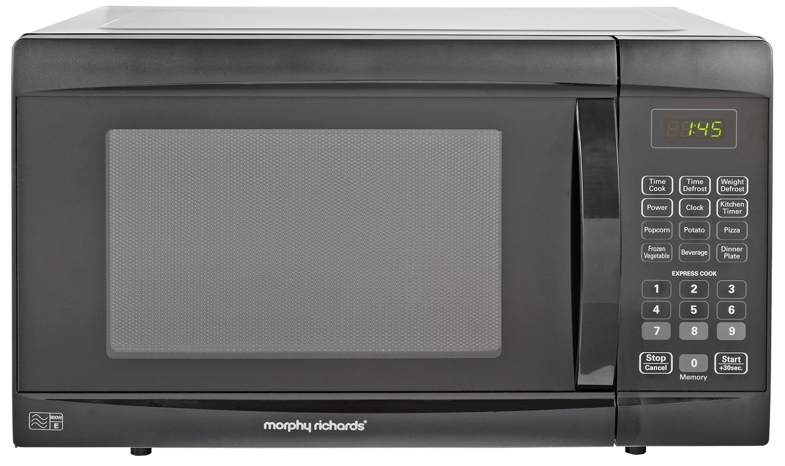 Morphy Richards 800W Standard Microwave EM823AGS Black (5656710