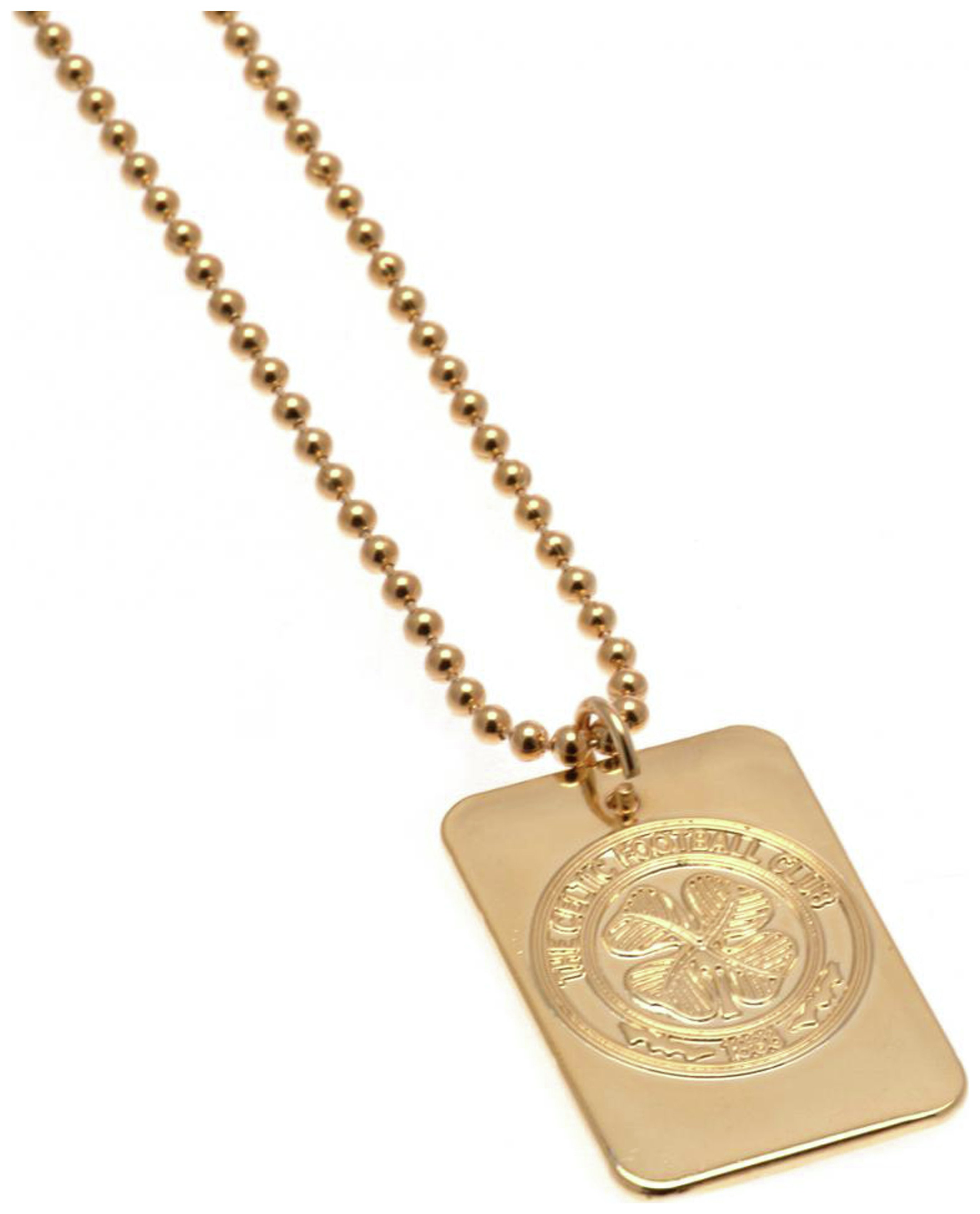 Gold Plated Celtic Dog Tag & Ball Chain. Reviews