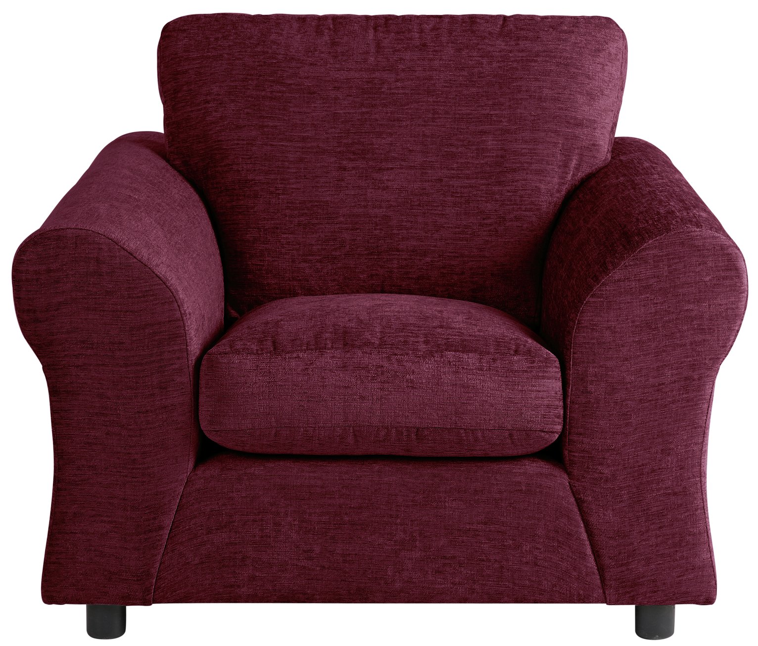 Argos Home New Clara Fabric Armchair Plum (5709533) Argos Price