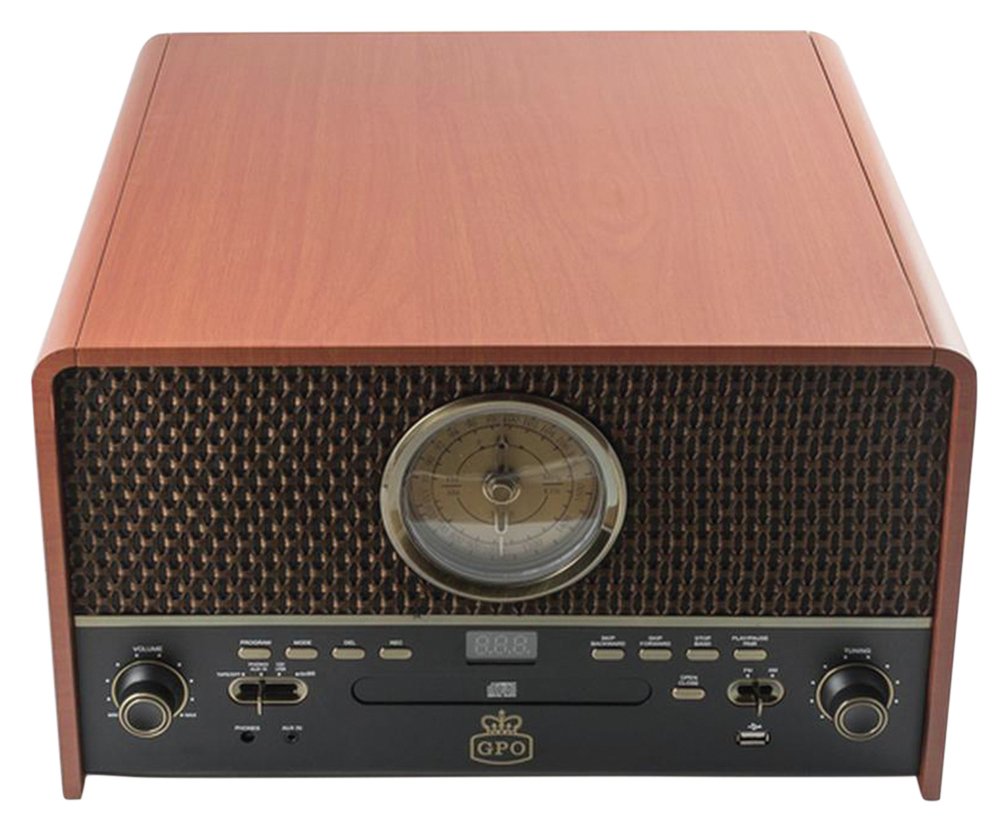 GPO Chesterton Record Player Wood (5719798) Argos Price Tracker