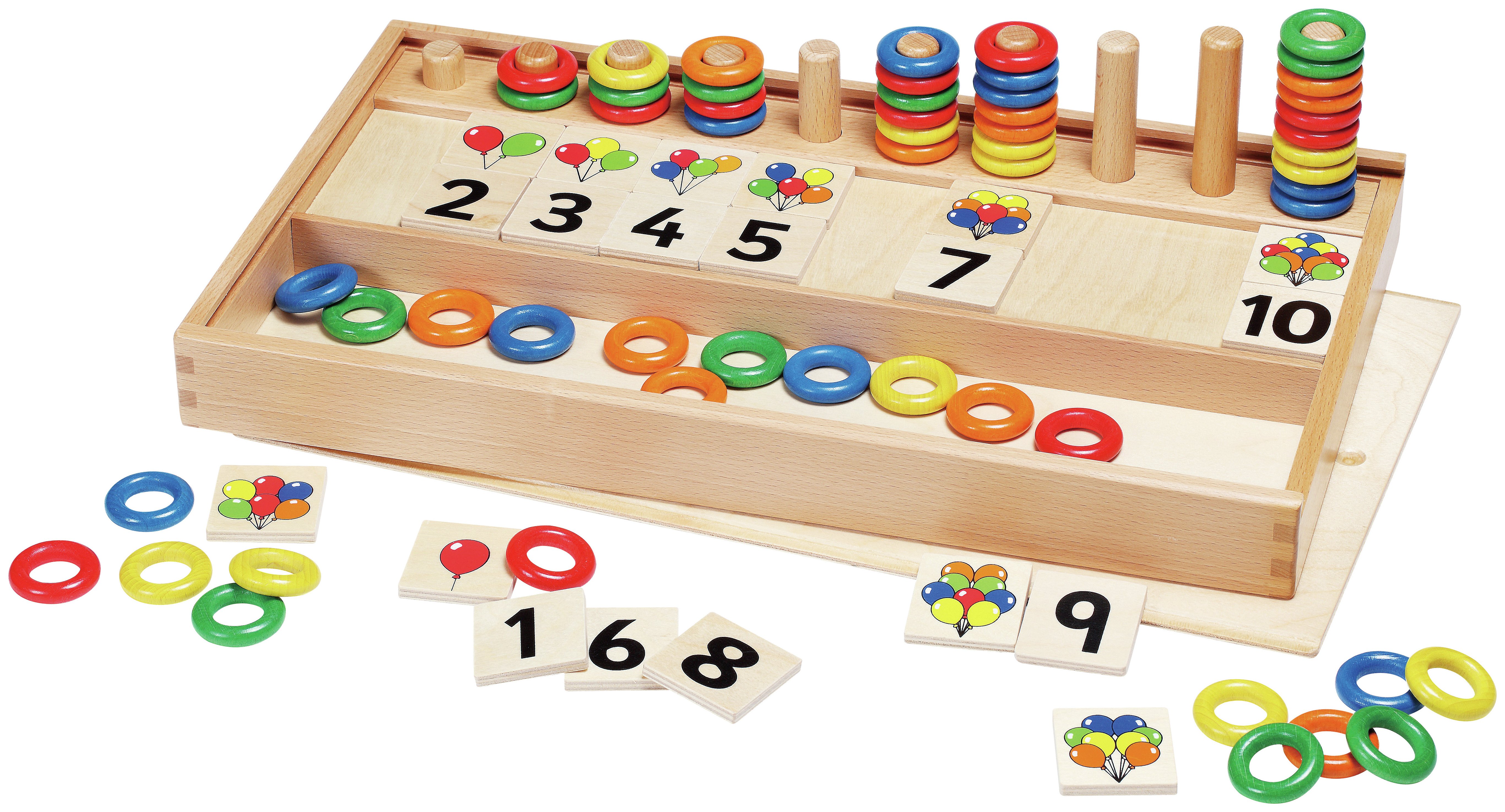 Review of GoGo Toys Wooden Balloons and Rings Game.