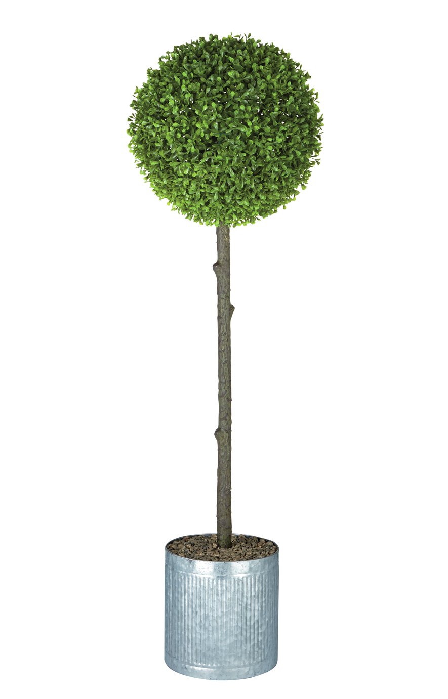Argos Home Faux Tea Leaf Topiary & Galvanised Pot Reviews Updated