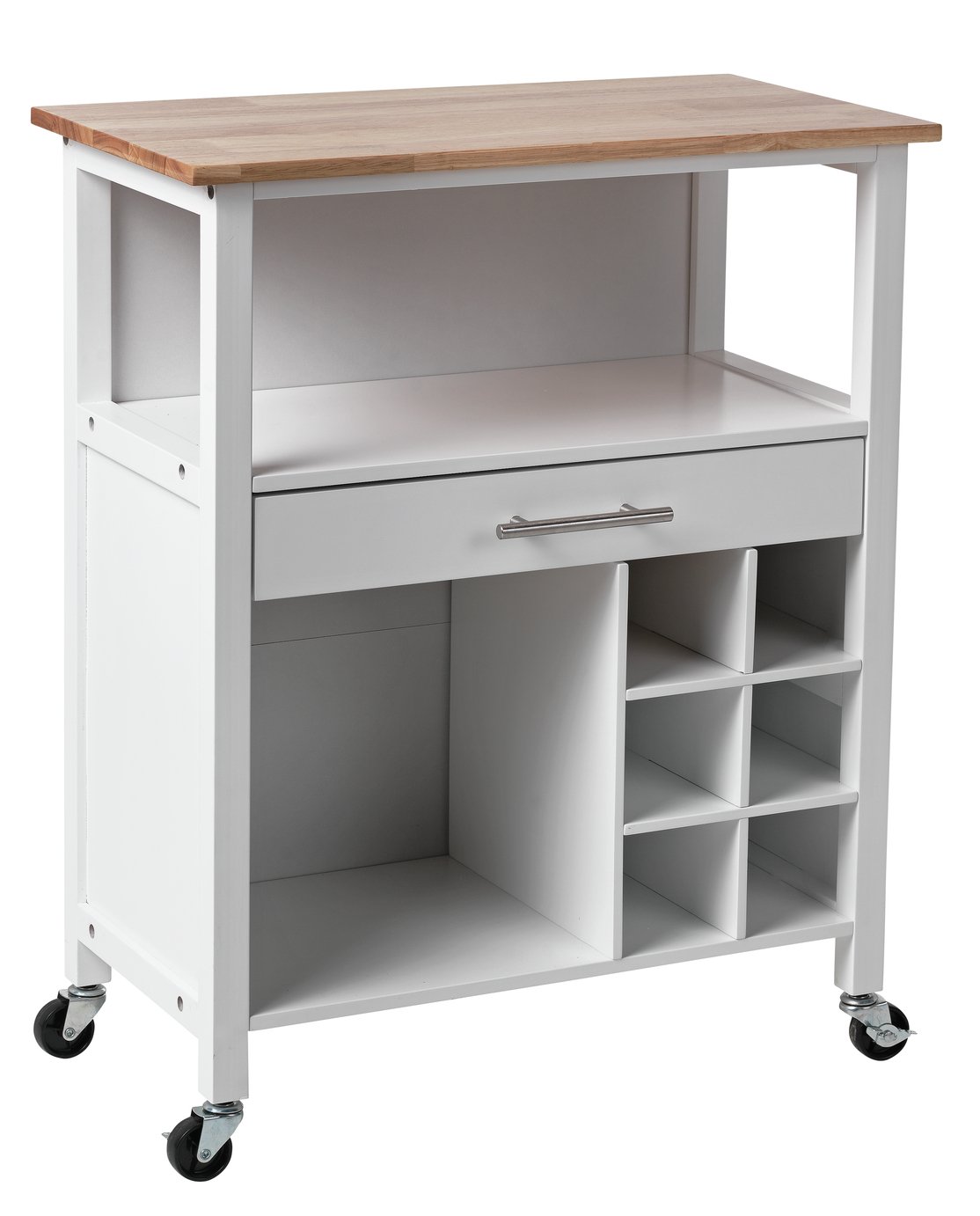 Argos Home Wooden Kitchen Trolley with Wine Rack Reviews Updated