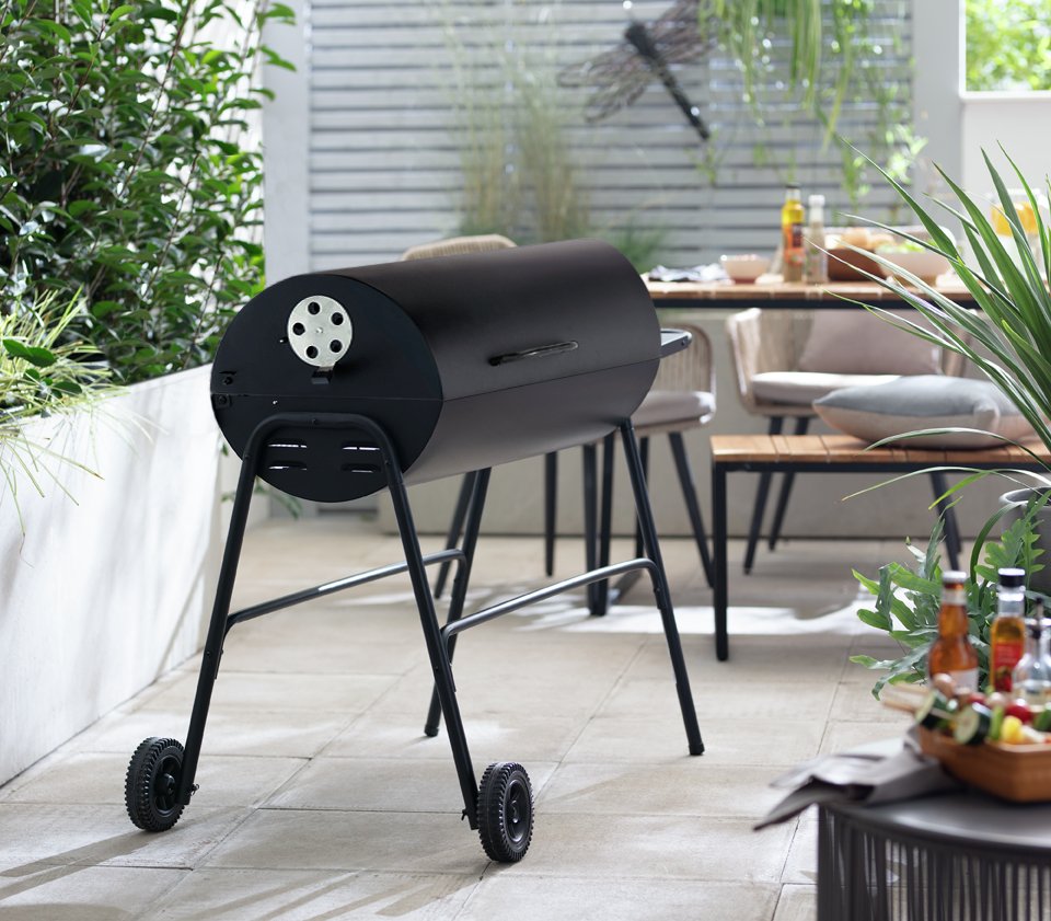 Argos Home Charcoal Oil Drum BBQ Cover & Utensils Reviews Updated