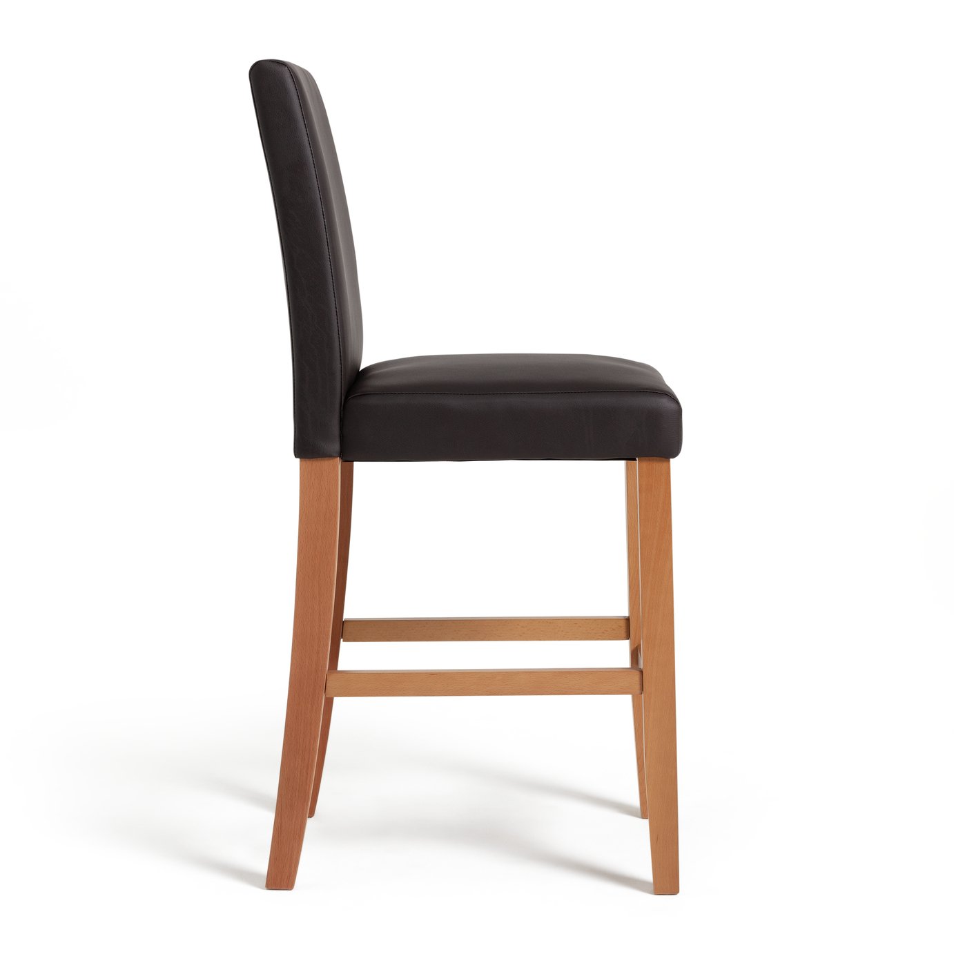 Argos Home Winslow Wood & Leather Effect Bar Stool Reviews