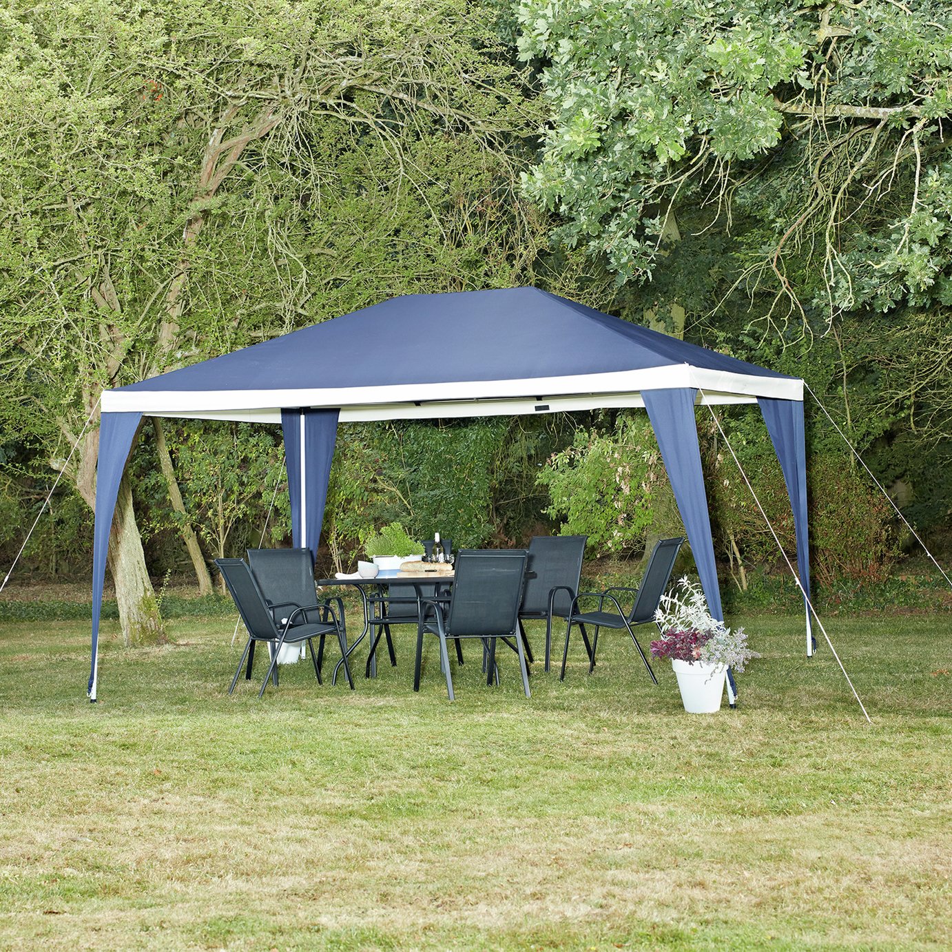 Argos Home 3m x 4m Weather Resistant Gazebo with Side Panels (6014650