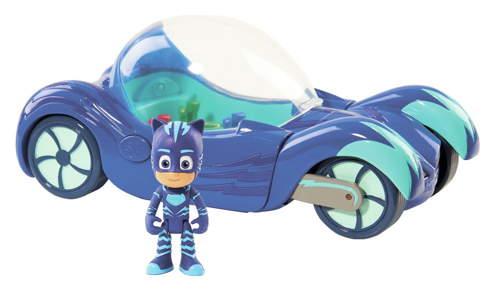 PJ Masks Deluxe Vehicle & Cat Boy 7.5cm Figure (6059378) Argos Price