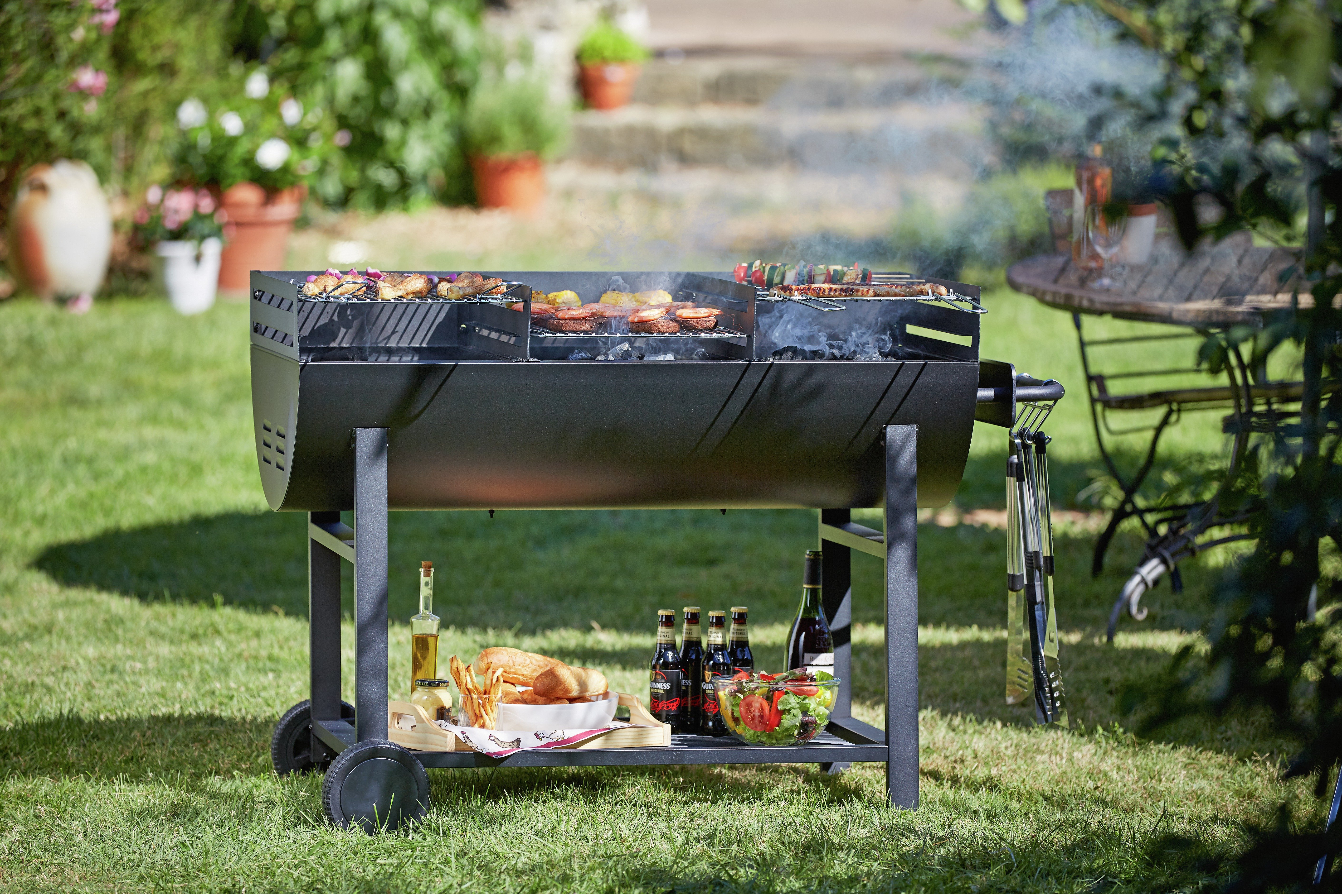 Extra Large Charcoal Party 3 Sec Drum BBQ at Argos Reviews