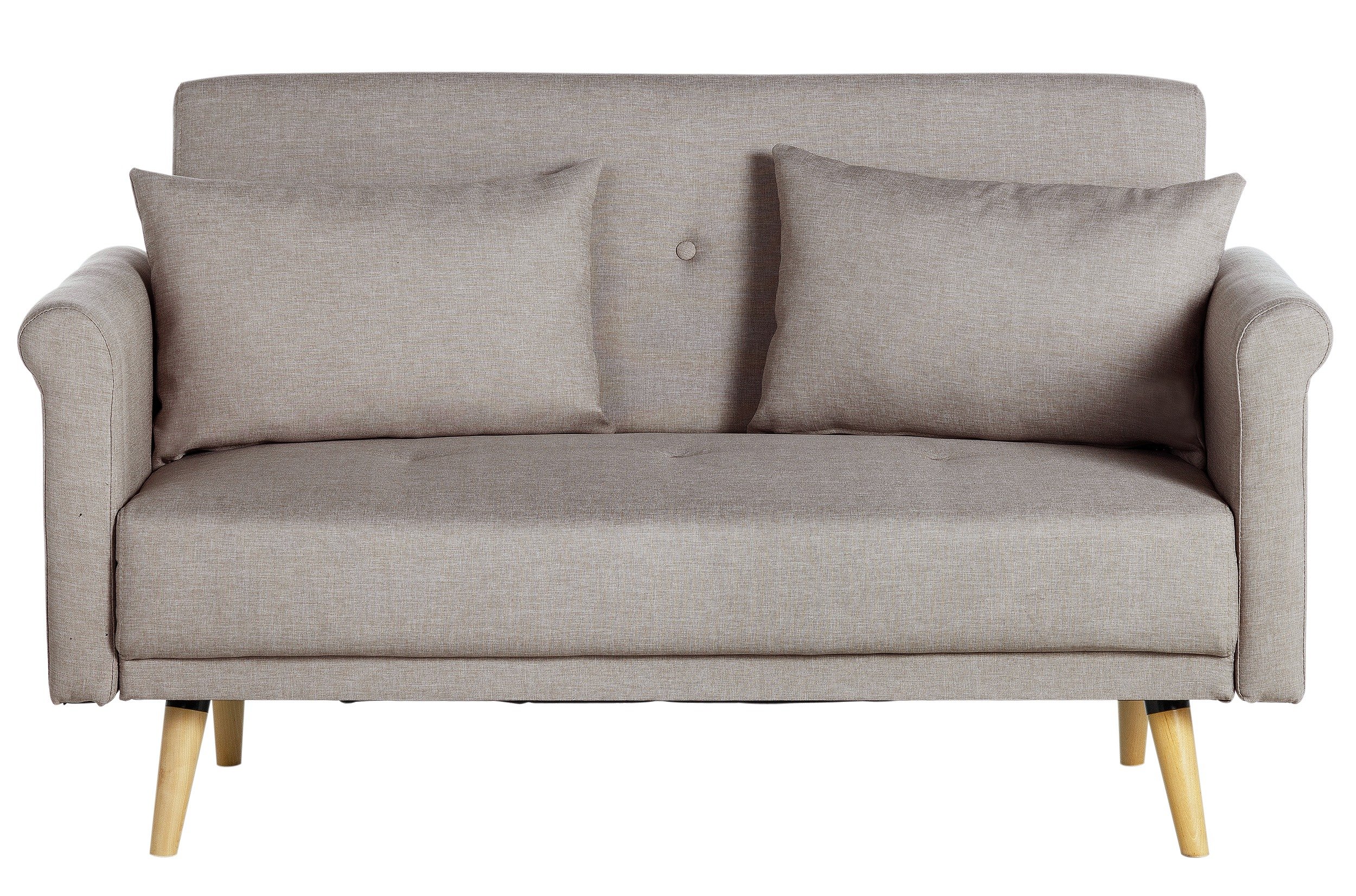 Argos Home Evie 2 Seater Fabric Sofa in a Box Natural (6099747
