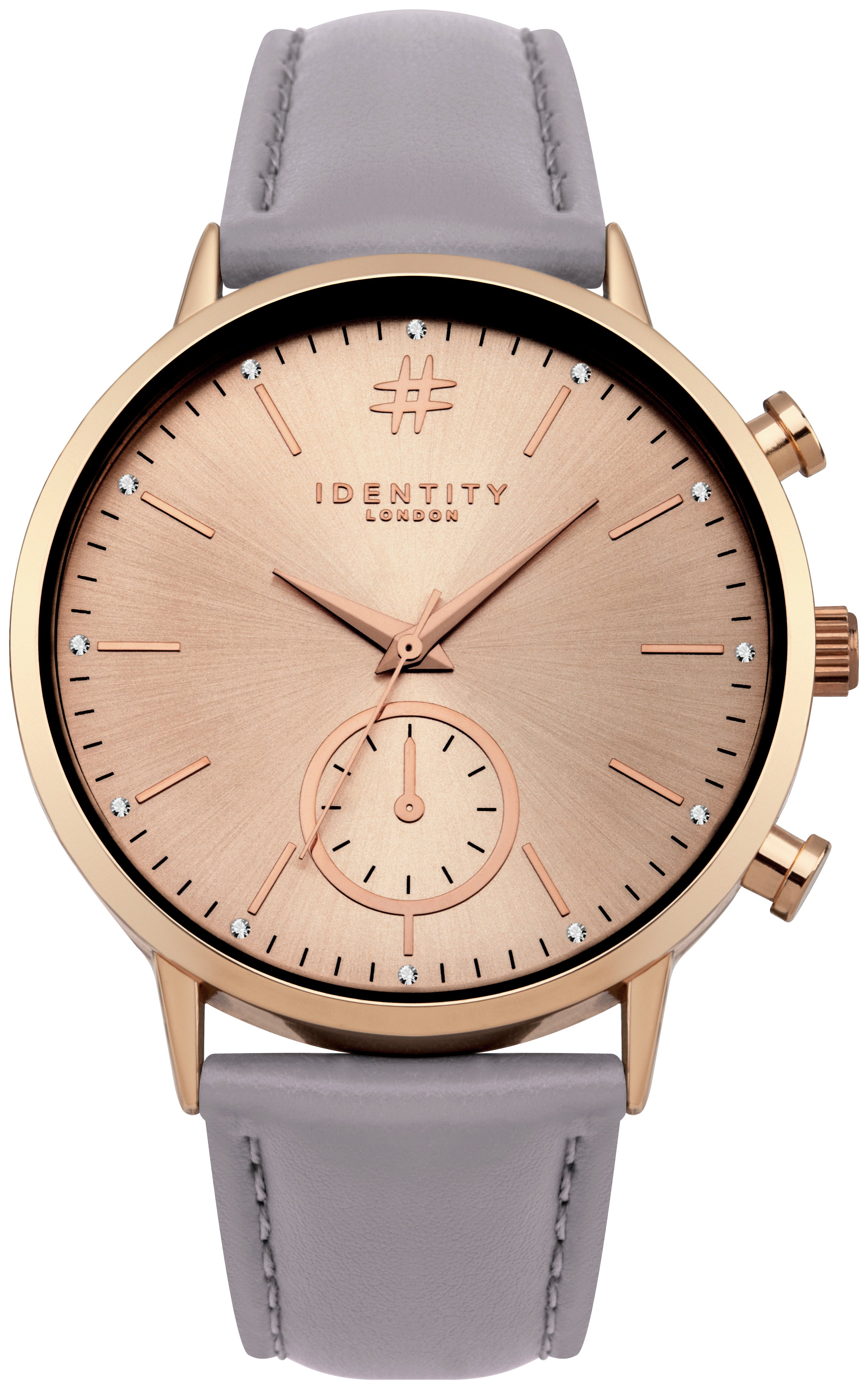  Argos Identity London Rose Large Dial Mink Strap Watch
