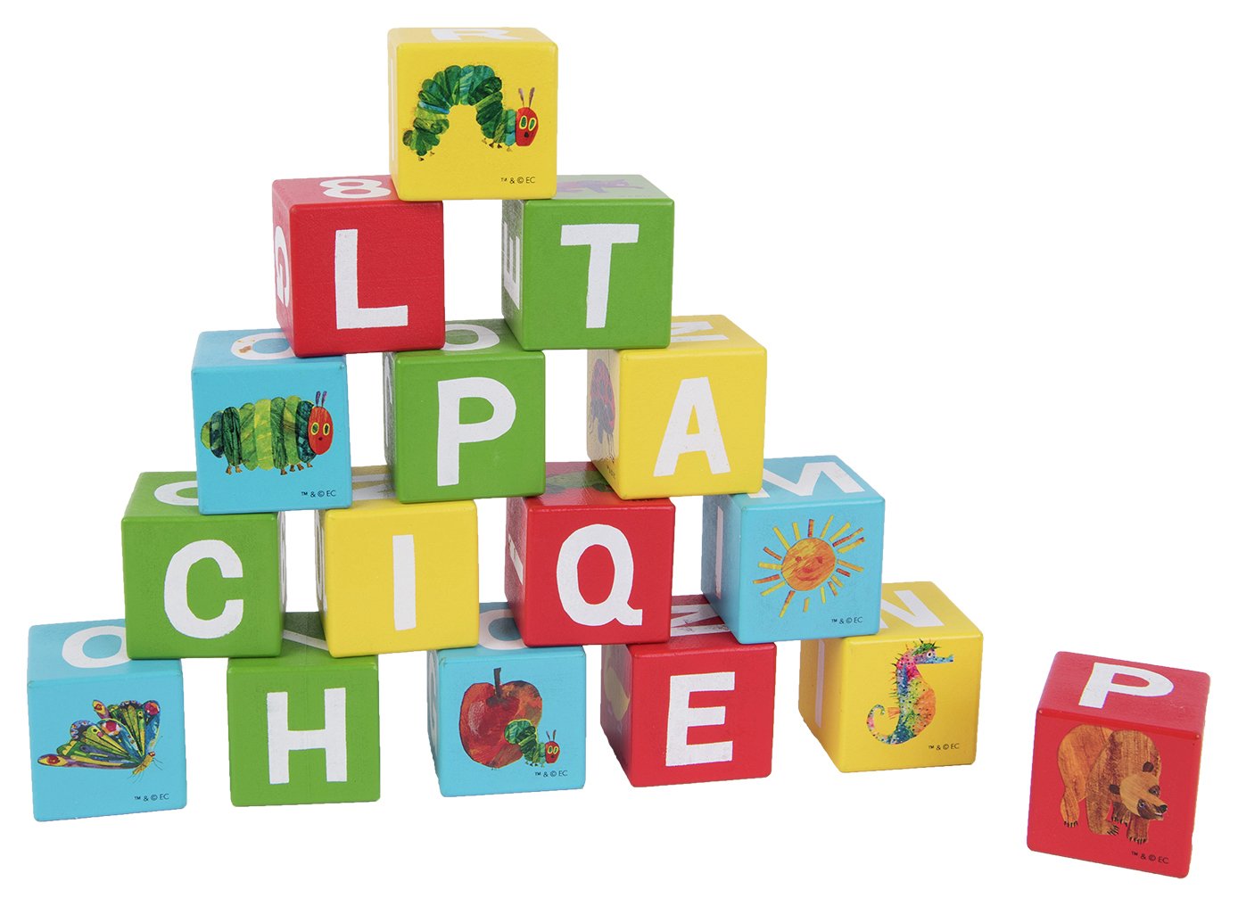 The Very Hungry Caterpillar Wooden Blocks. (6153126) Argos Price