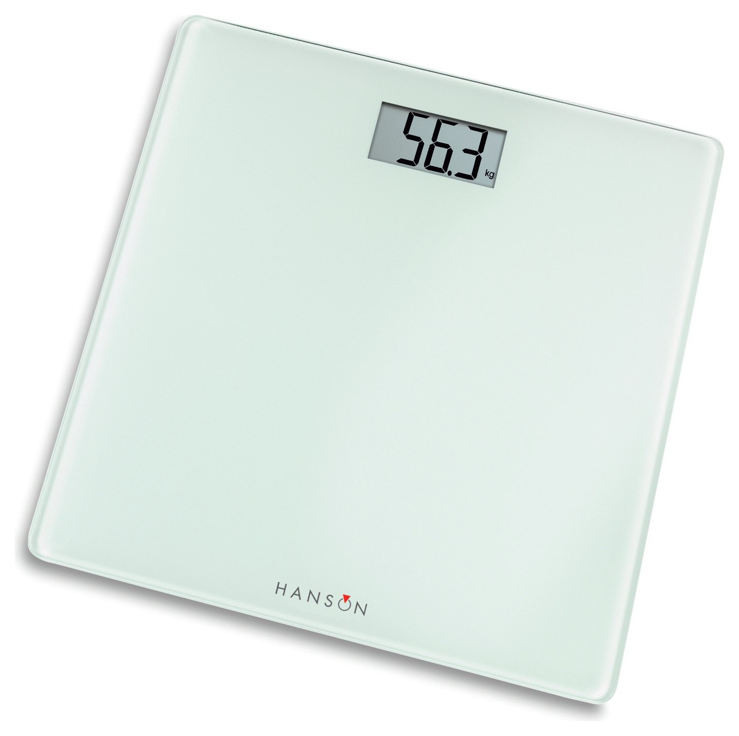 Hanson HX6000 Slim Black Glass Electronic Bathroom Scales Metric Imperial