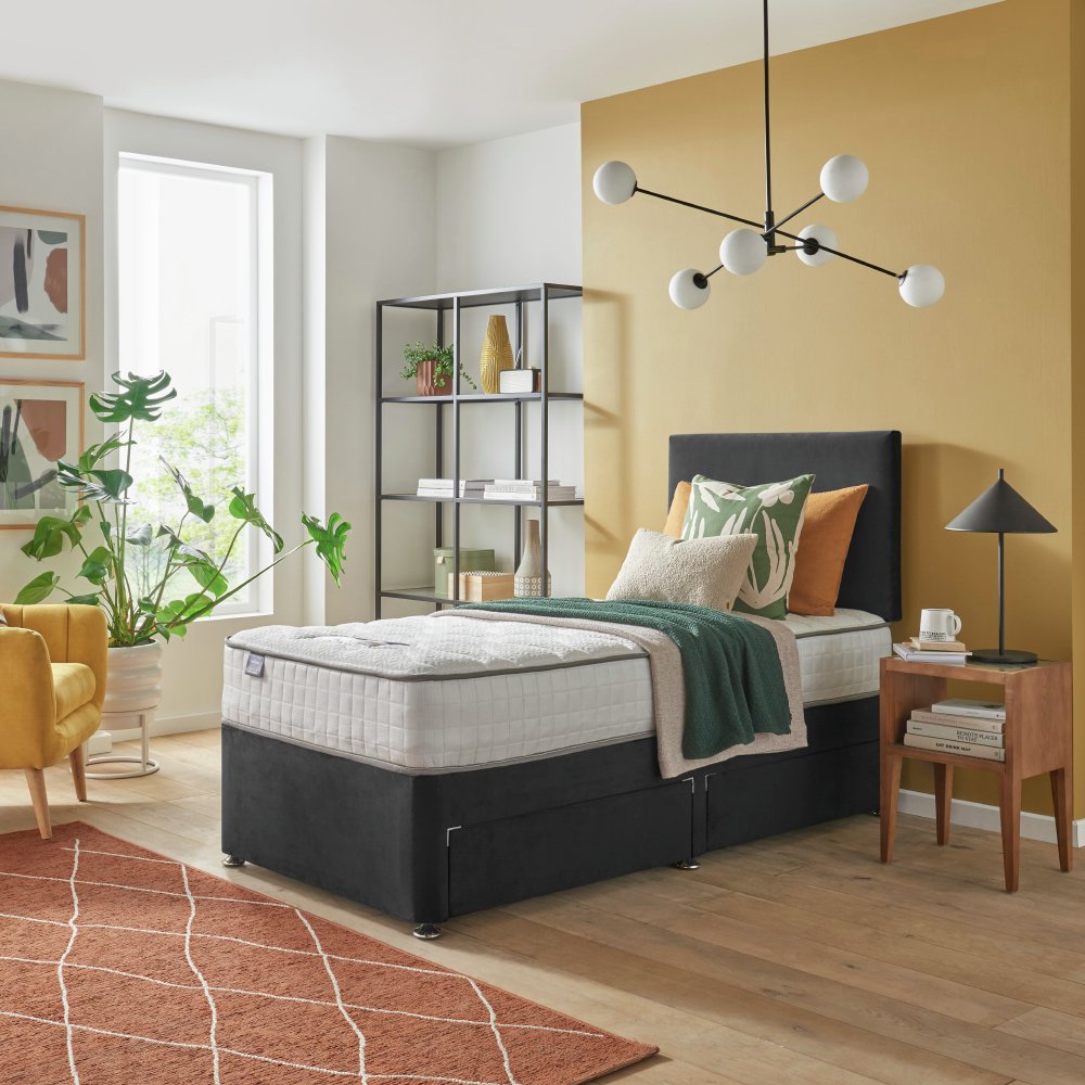 Silentnight Middleton Pkt Mem 2 Drw Charcoal Divan Single. Review