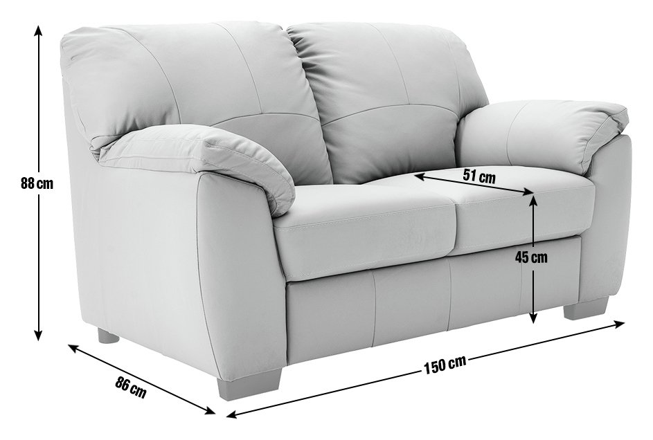 Argos Home Milano 2 Seat & 2 Seat Leather Sofa Reviews
