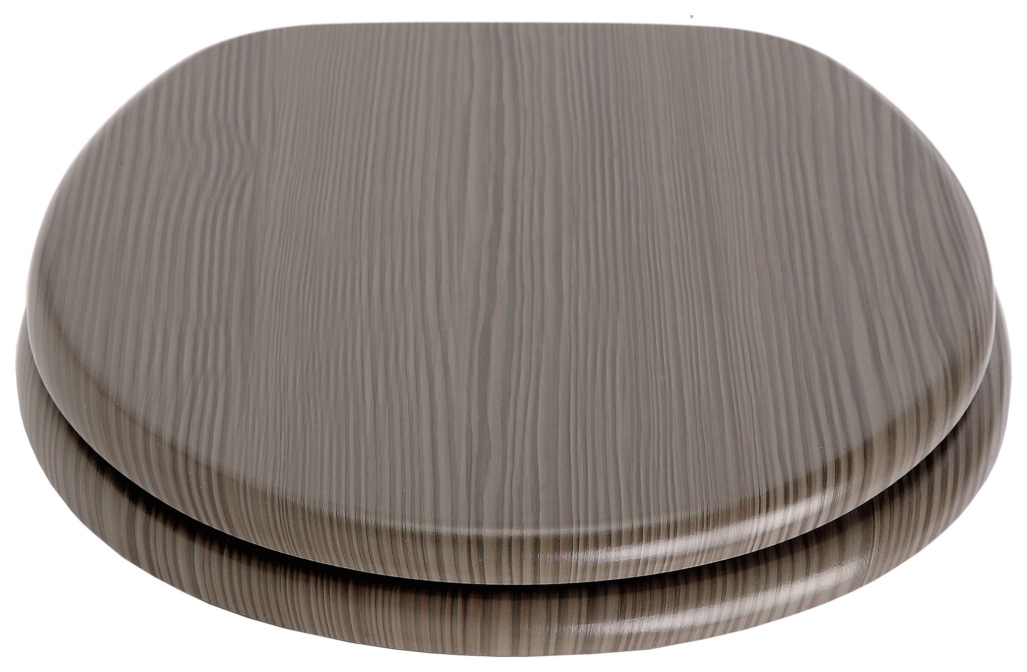 Collection Wood Veneer Toilet Seat Grey