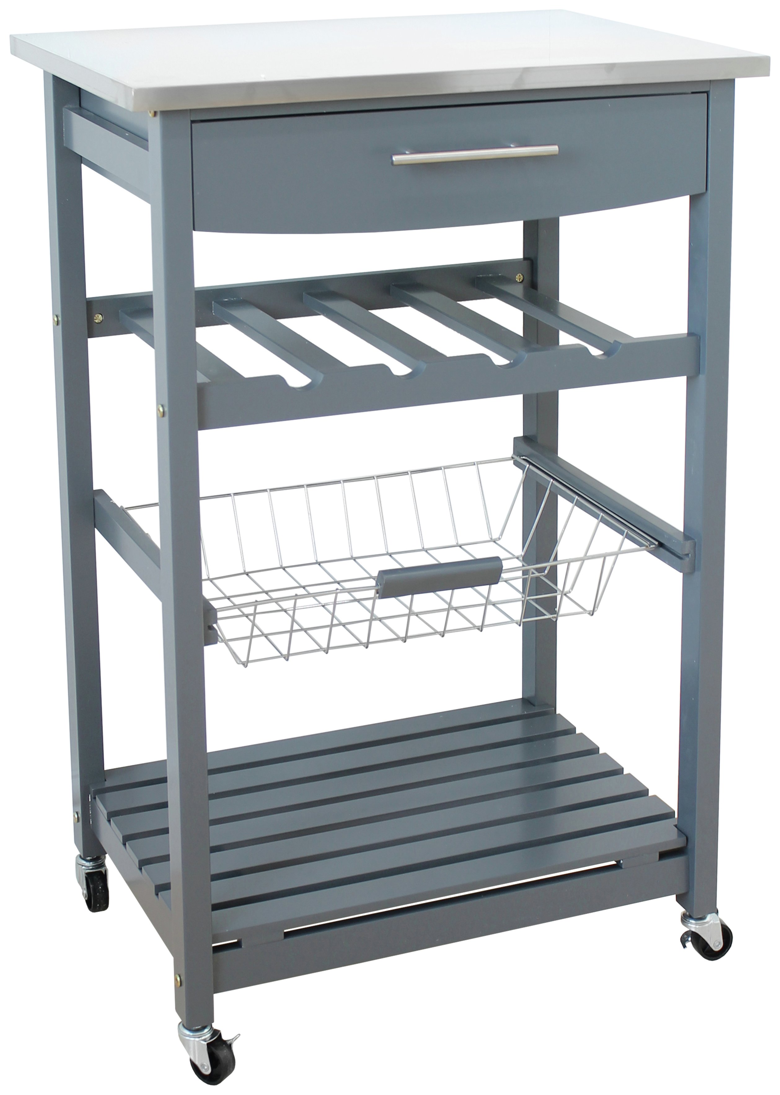 Argos Home Odina Stainless Steel Top Kitchen Trolley Reviews