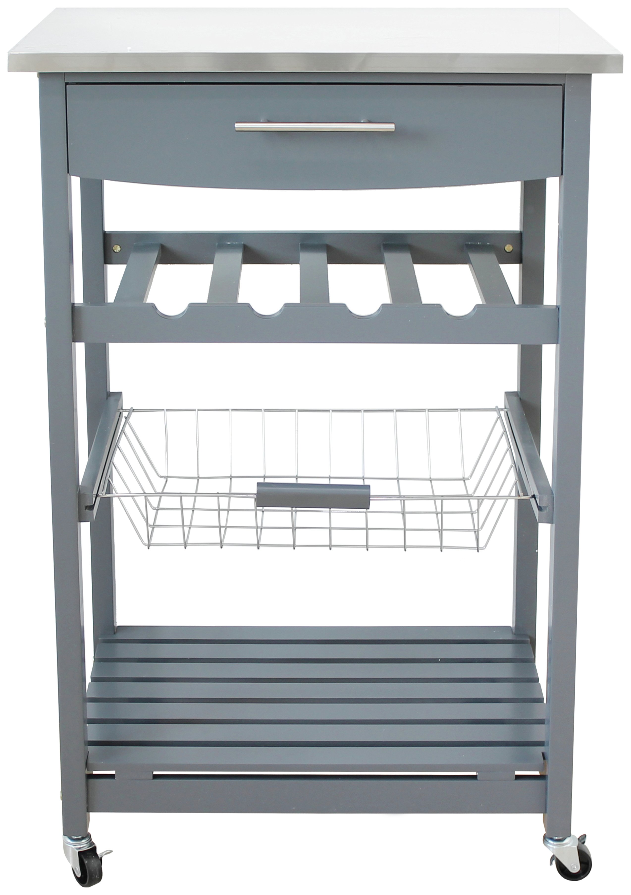 Argos Home Odina Stainless Steel Top Kitchen Trolley Reviews