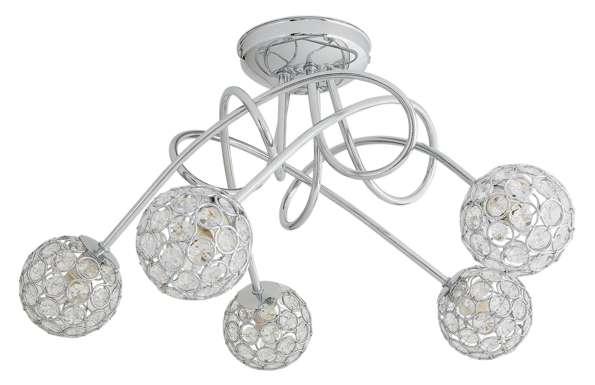 Argos Home Amelia 5 Light Beaded Globes Ceiling Light (6199403) Argos
