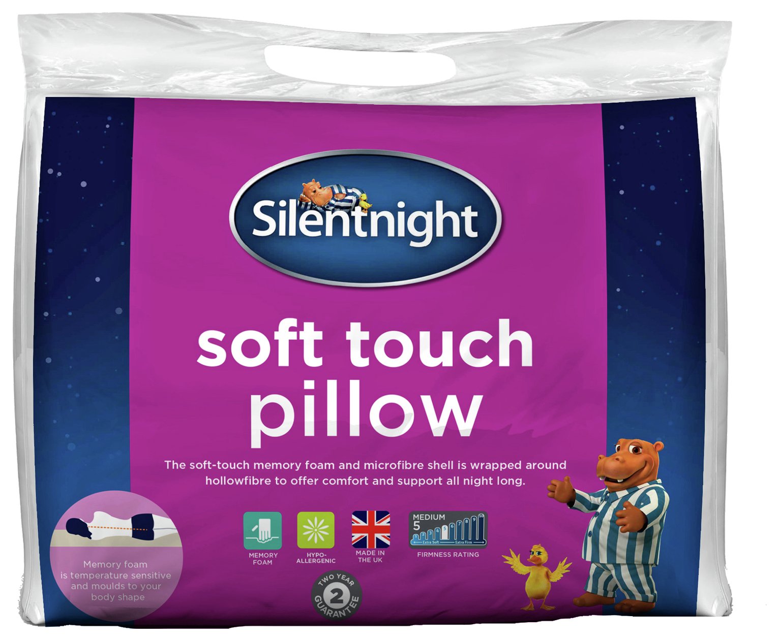 Review of Silentnight Soft Touch Memory Foam Pillow